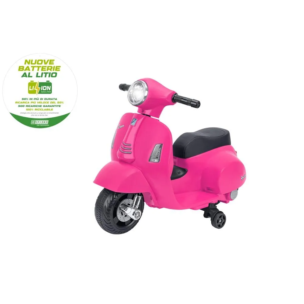 Vespa GTS 8V Rosa Elettrica per Bambini - E-Spidko Globo