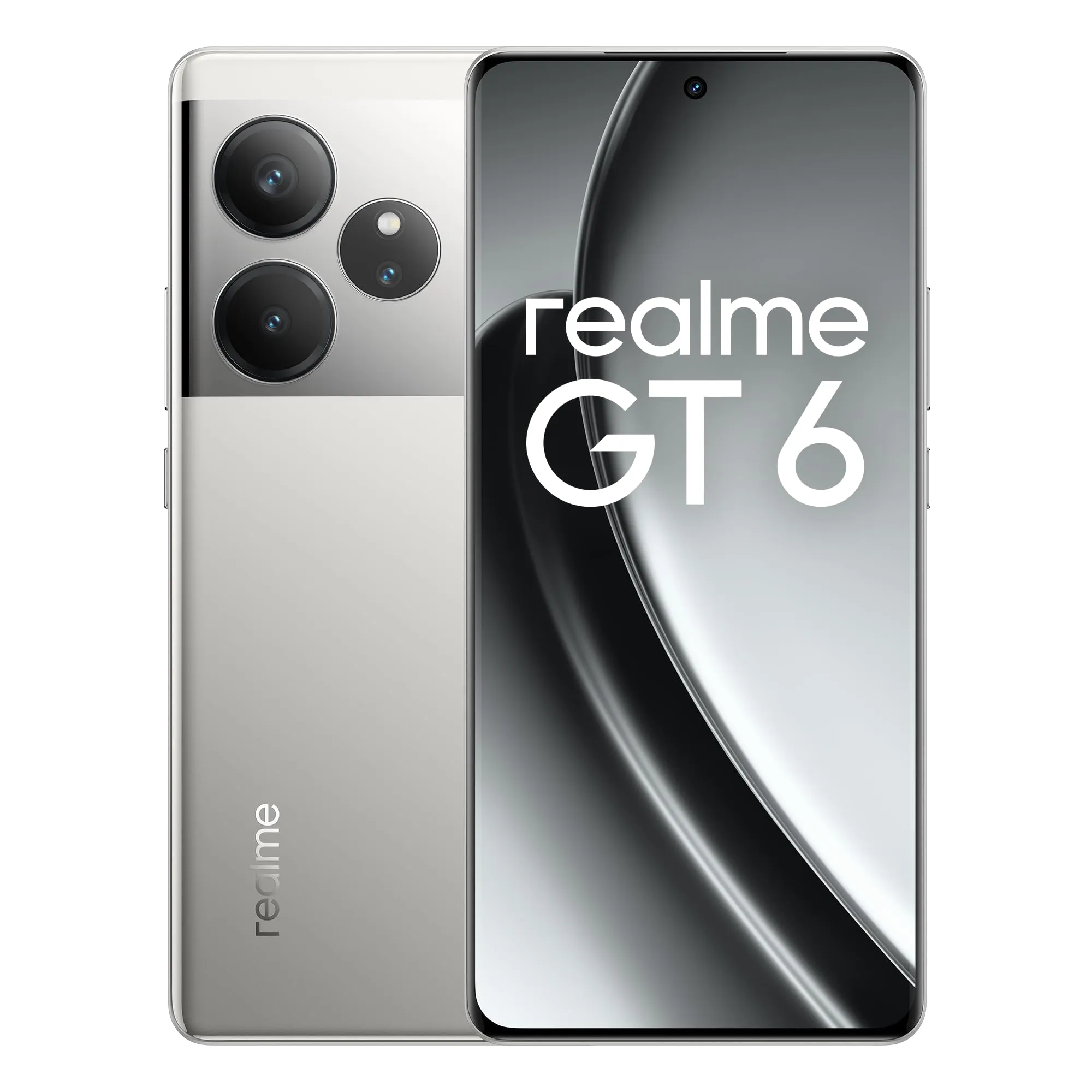 realme GT6 Smartphone 5G Argento (senza adattatore)