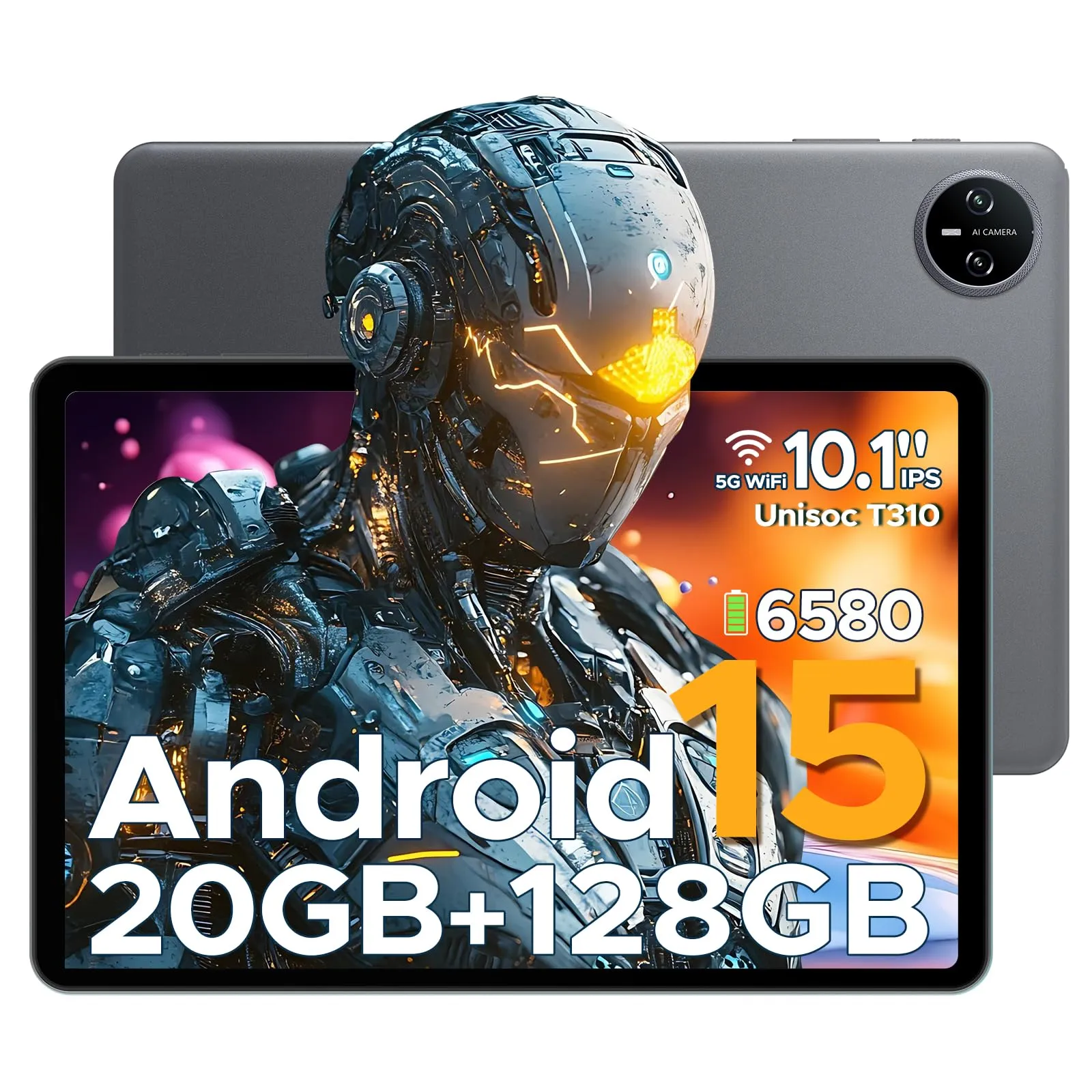 DOOGEE Tab A9 Pro Tablet Android 15, 20GB+128GB/2TB, 10 Pollici