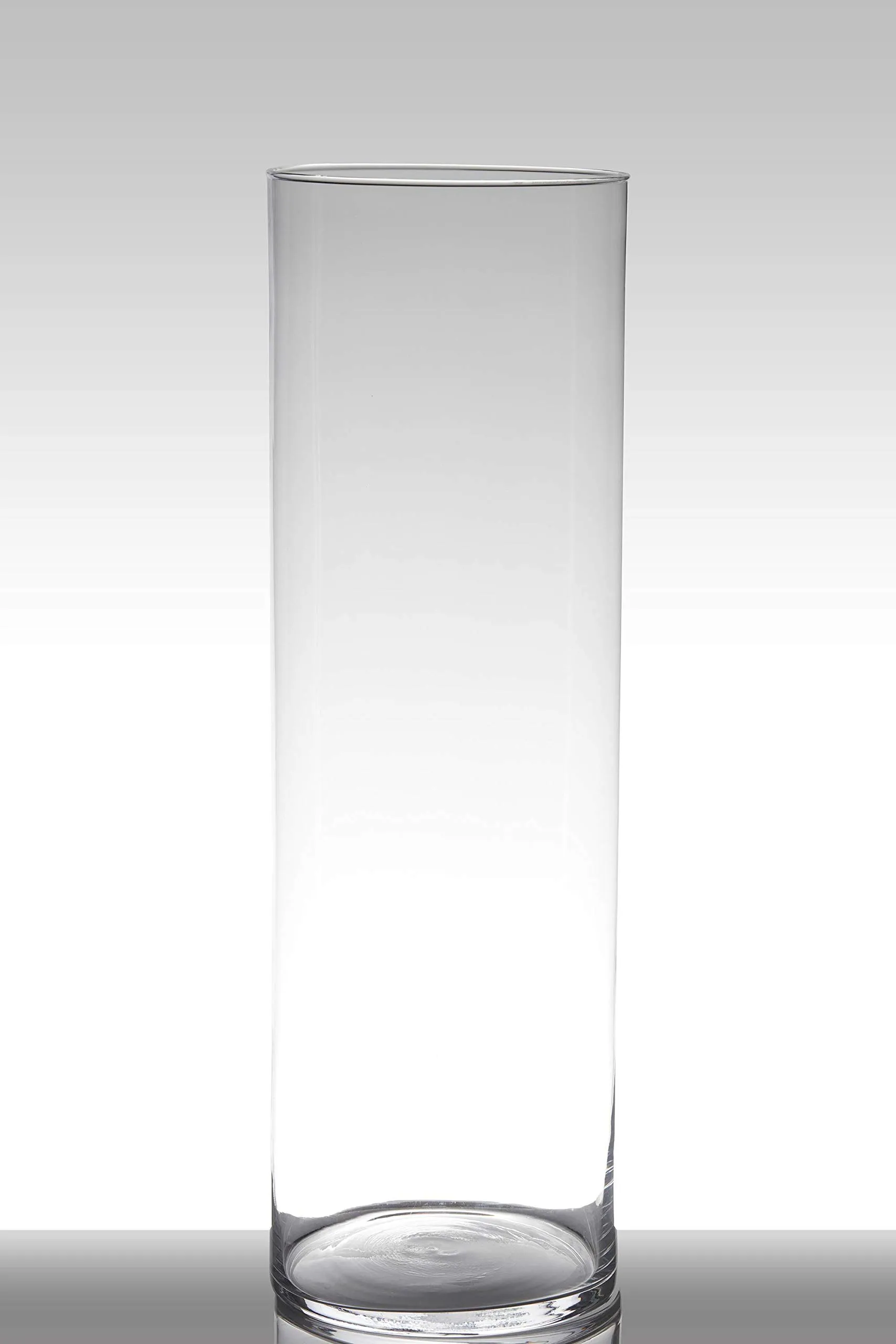 INNA-Glas Vaso da Pavimento in Vetro Sansa Cilindro Trasparente 60cm