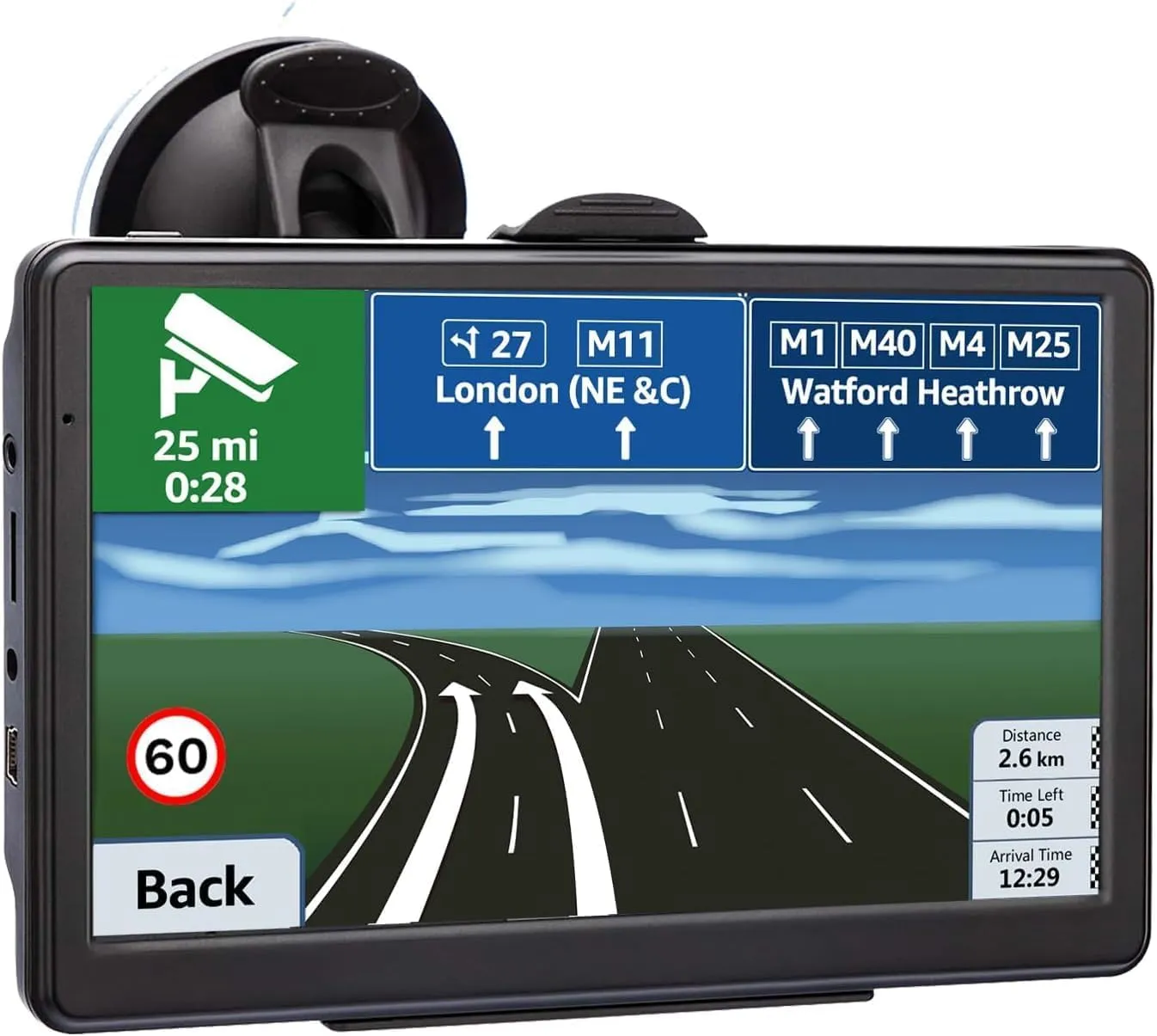 Navigatore GPS 5 Pollici per Auto, Camion, Camper e Taxi