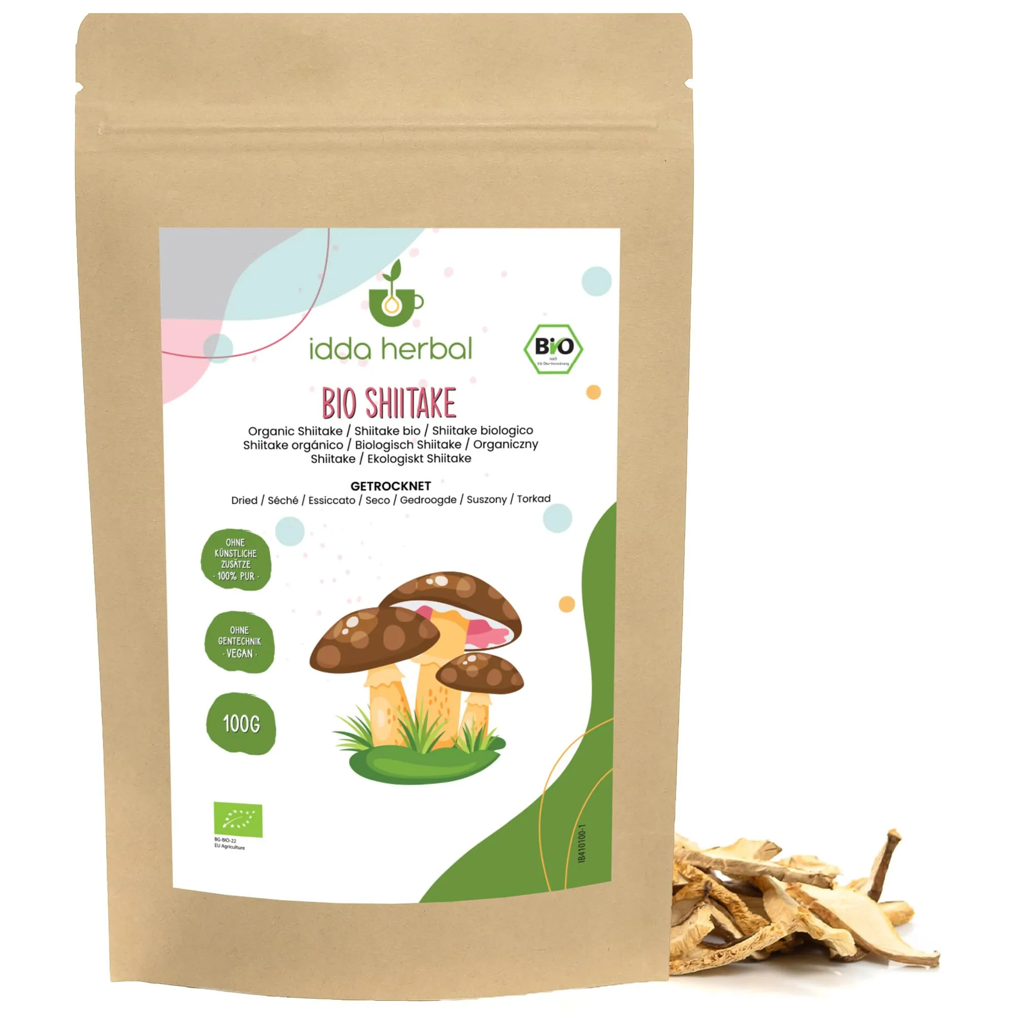 Funghi Shiitake Biologici Secchi - Sapore Intenso e Autentico