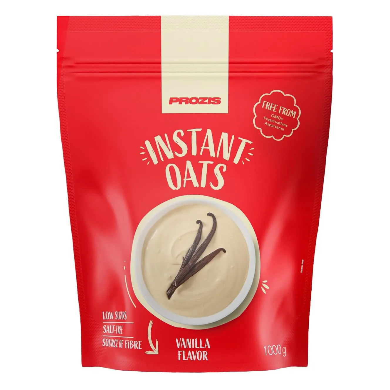 Prozis Instant Oats - Avena Istantanea in Polvere 1000 g - Vaniglia