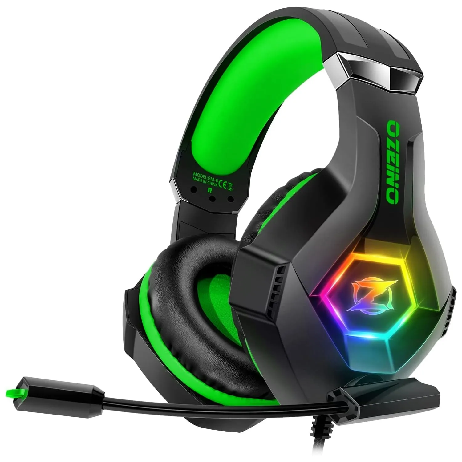 Ozeino Cuffie Gaming per PS4, PS5, PC, Xbox One con Microfono e LED RGB