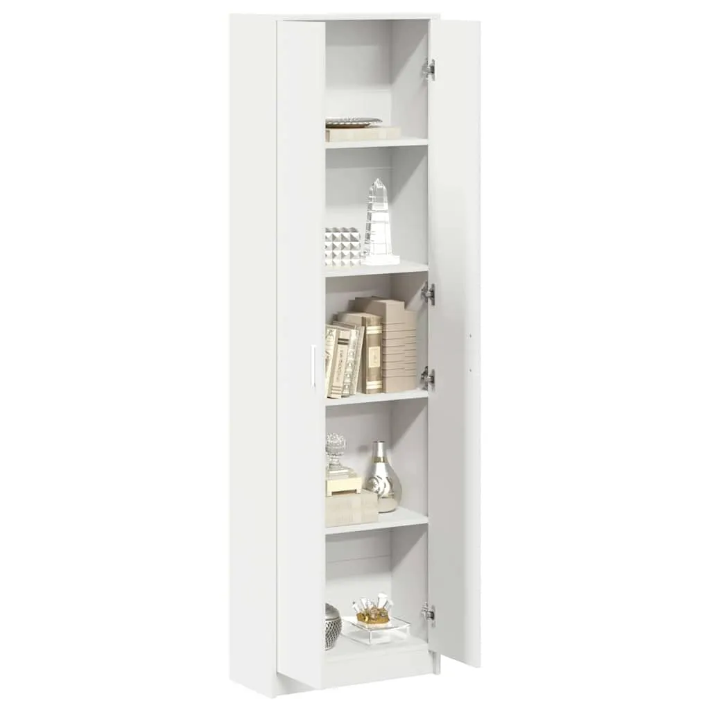 vidaXL Armadio Bianco in Legno Ingegnerizzato - 55x25x189 cm