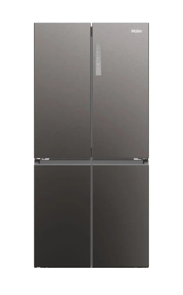 Haier Cube 83 Serie 3 - Frigorifero Americano 4 Porte Dark Inox