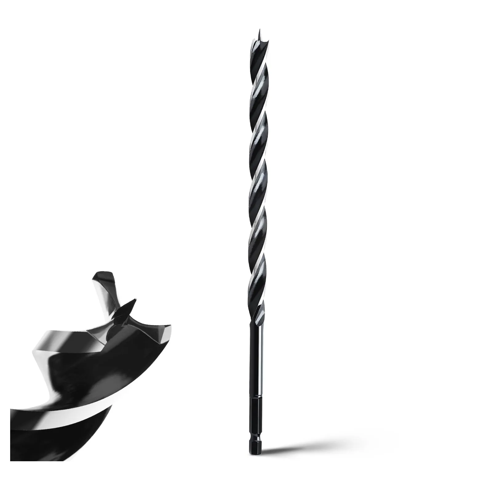 Punta per Legno Lunga 12 x 300 mm con Attacco Esagonale E 9.5