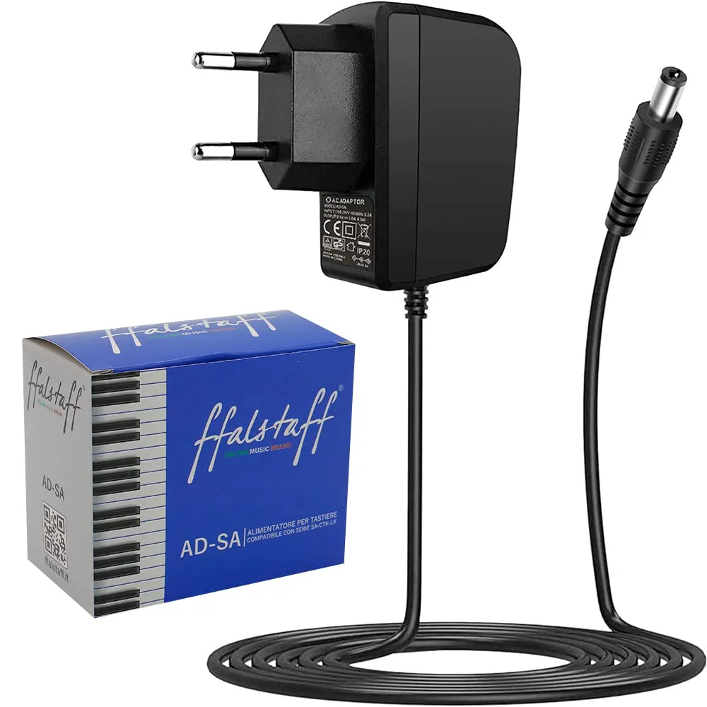 Alimentatore 9,5V per Tastiere Casio Serie SA, CTK, LK