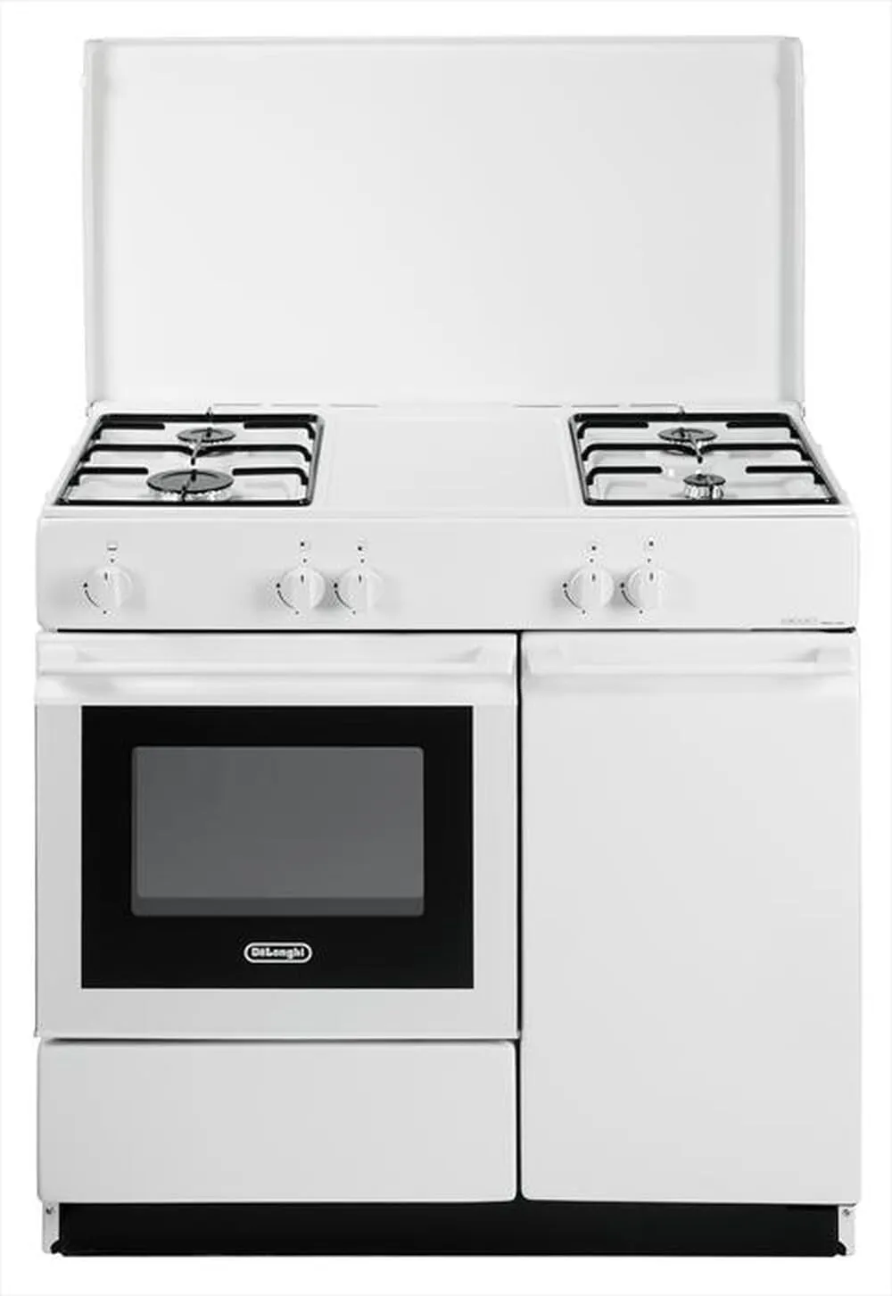 SGW854NM - Cucina a gas 4 fuochi con forno 44L Bianco