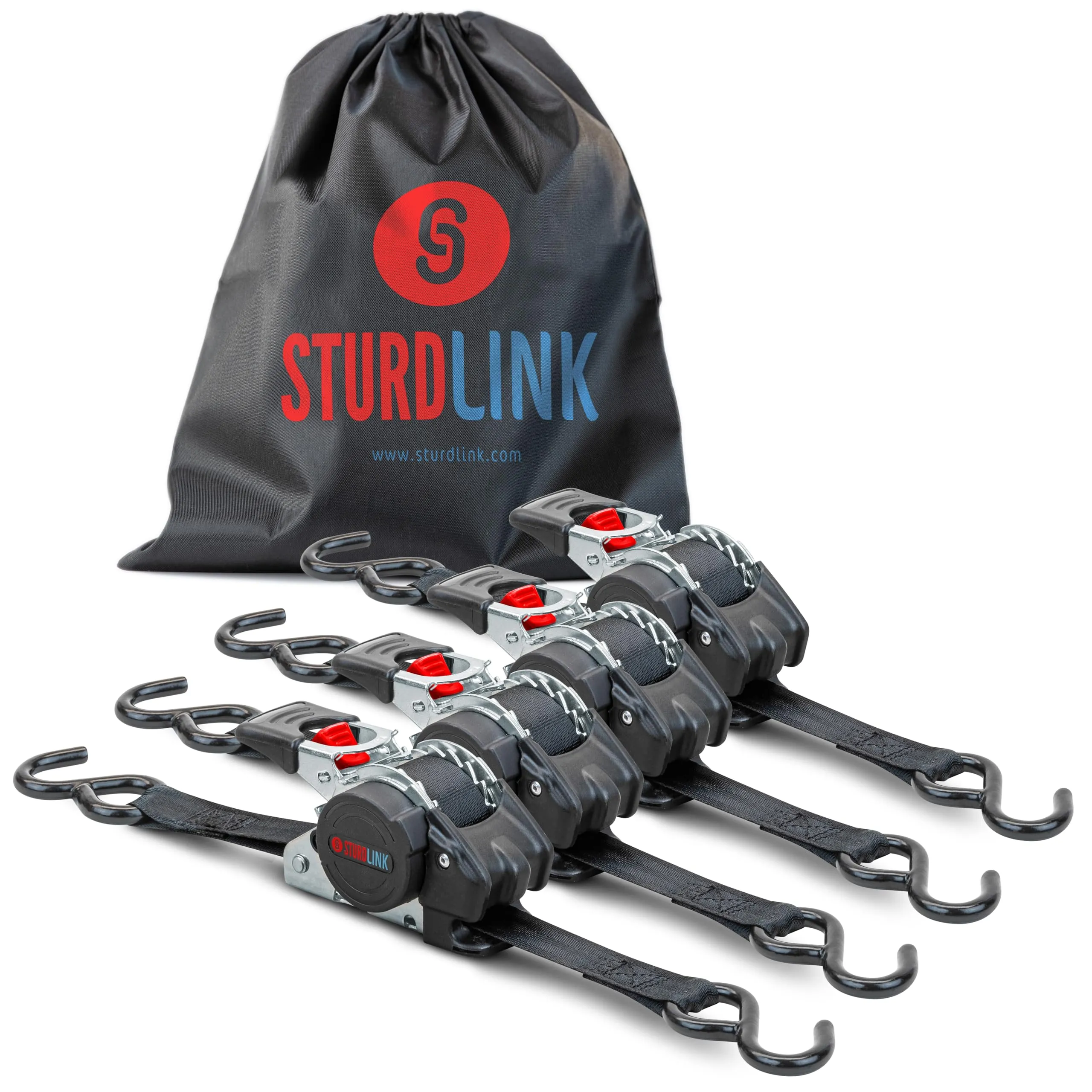 Set di 4 Cinghie di Tensionamento Automatiche Sturdlink