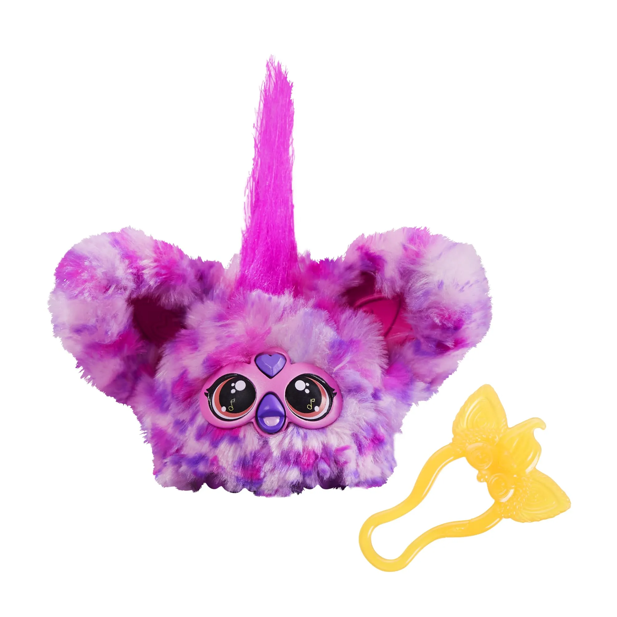 Furby Hasbro Furblets Hip-Bop Peluche Elettronico Collezionabile, Giocattolo di Peluche per Bambini e Bambine dai 6 Anni in su con Clip Portachiavi
