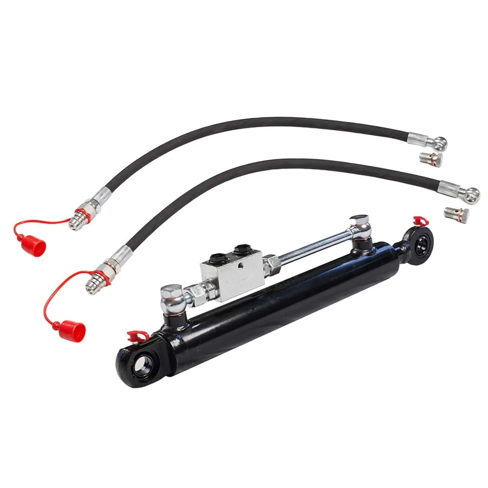 Terzo Punto Idraulico per Trattore Cat 1, 410-610mm, con Valvola e Tubi