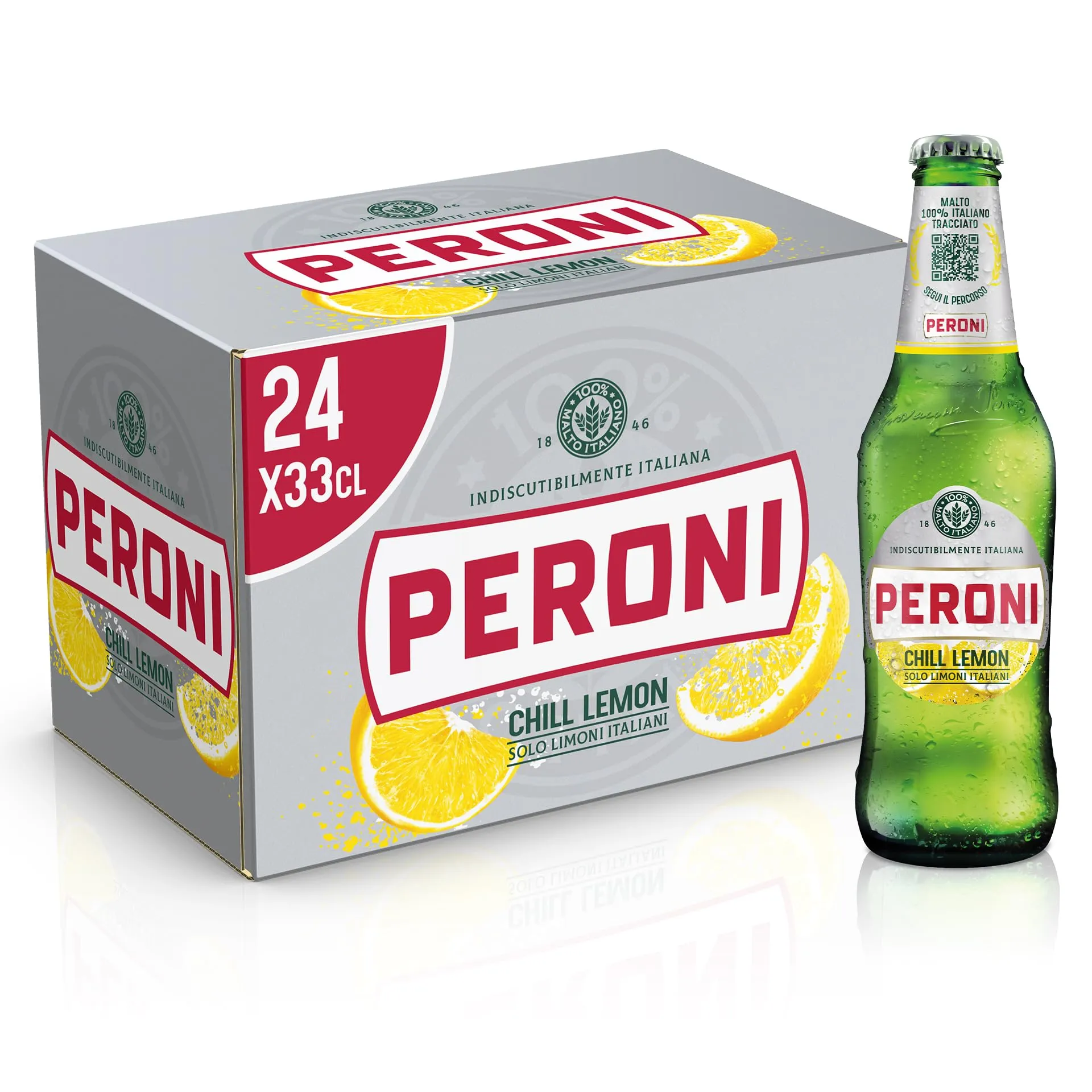 Peroni Chill Lemon Birra al Limone, Cassa 24x33cl