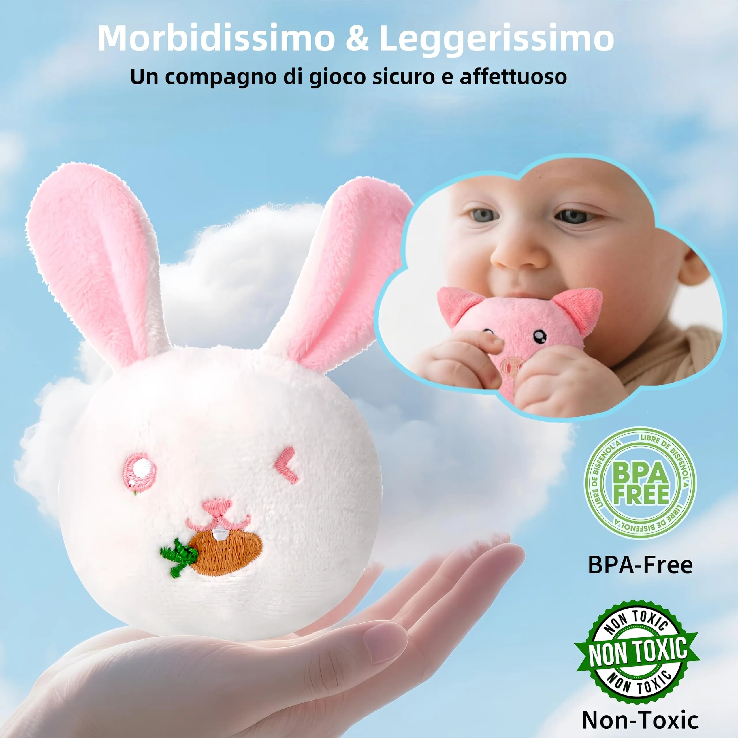 Giochi Montessori Neonato 6-12 Mesi - Casa Morbida Animali Da Fattoria Con Fieni