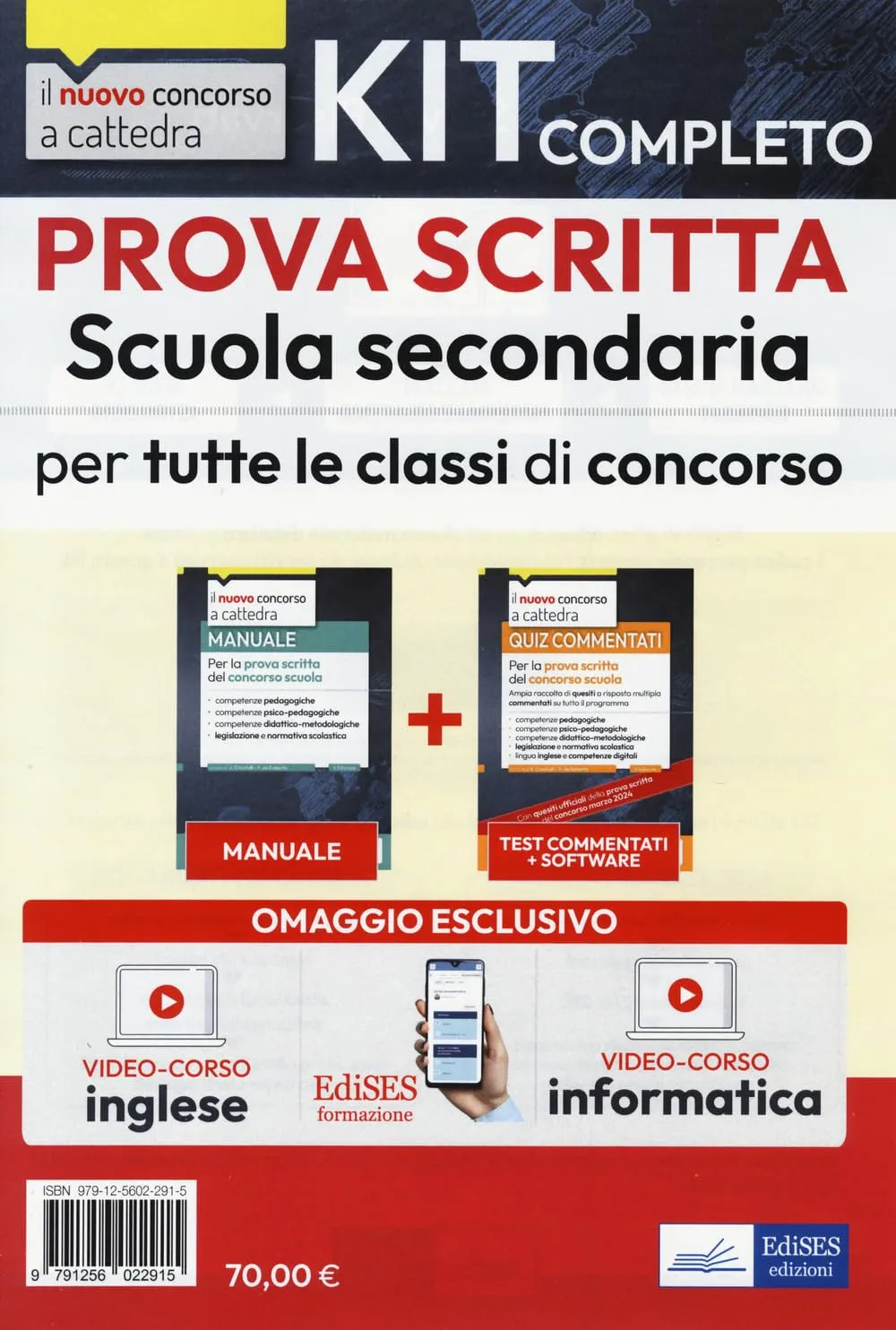 Concorso Scuola 2024 - 2025: Kit completo per la prova scritta secondaria. Con corsi di formazione online di Informatica e Inglese