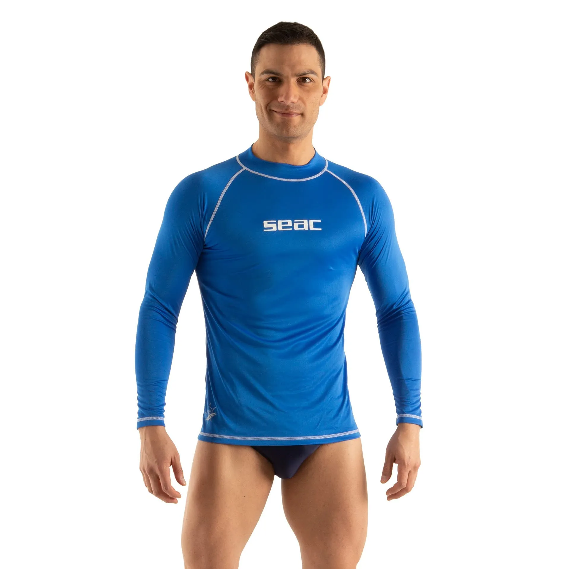 Seac T-Sun Long Man - Maglia Protettiva Rash Guard Blu Taglia L