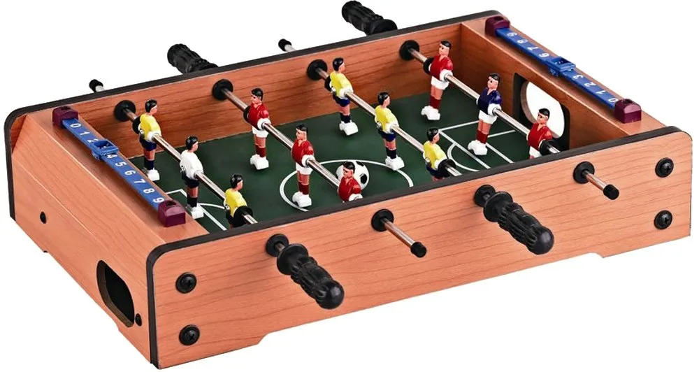 Villa Giocattoli - Calcetto Mini Soccer da Tavolo Effetto Legno