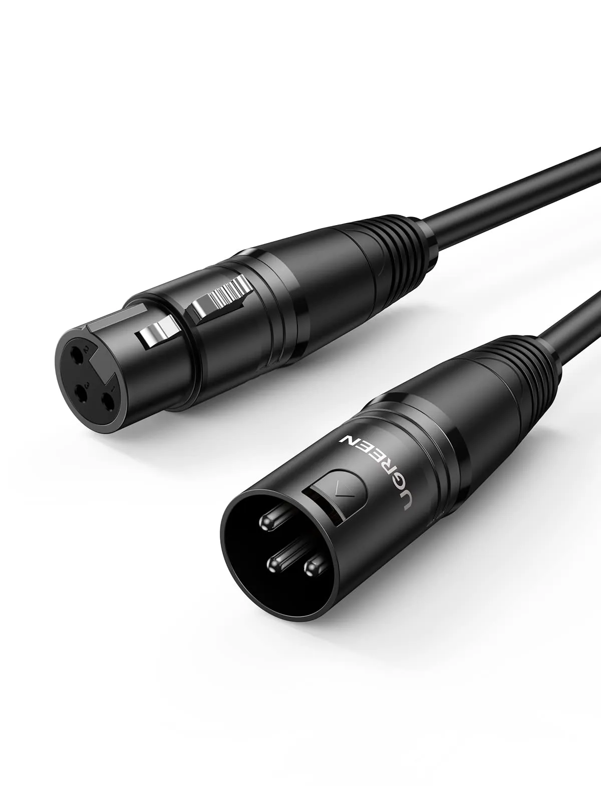 UGREEN Cavo XLR Bilanciato Microfono, Maschio a Femmina, 2 Metri