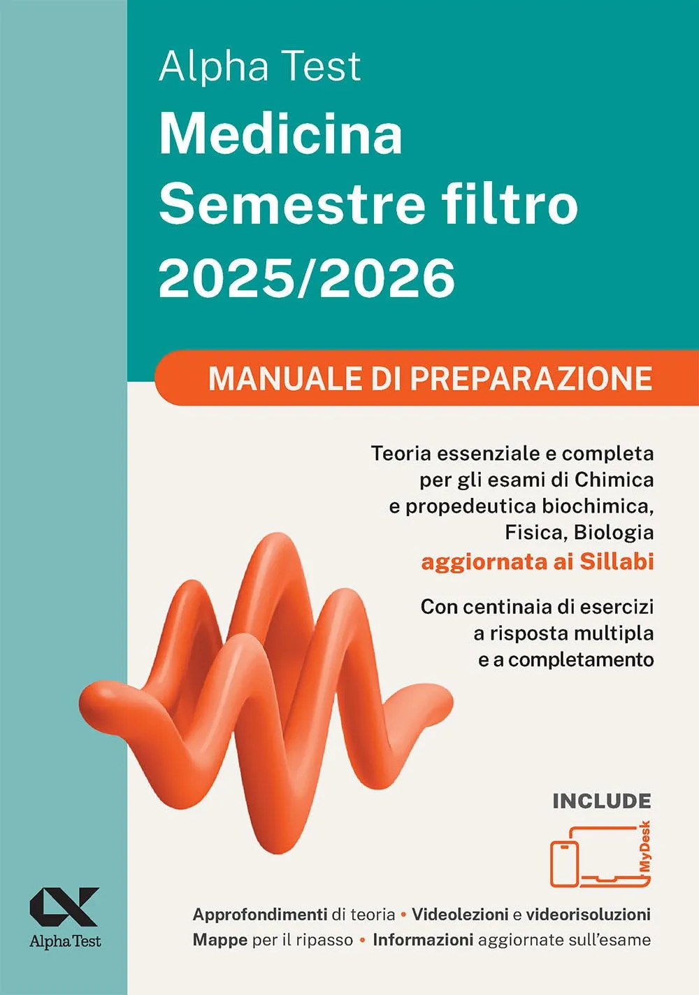 Alpha Test Medicina. Semestre filtro. Manuale di preparazione 2025