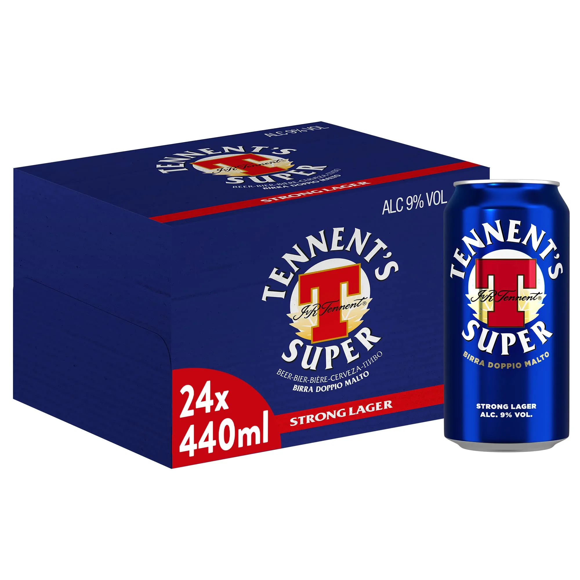 Tennent's Super - Birra Strong Lager in Lattina (24 x 44cl)