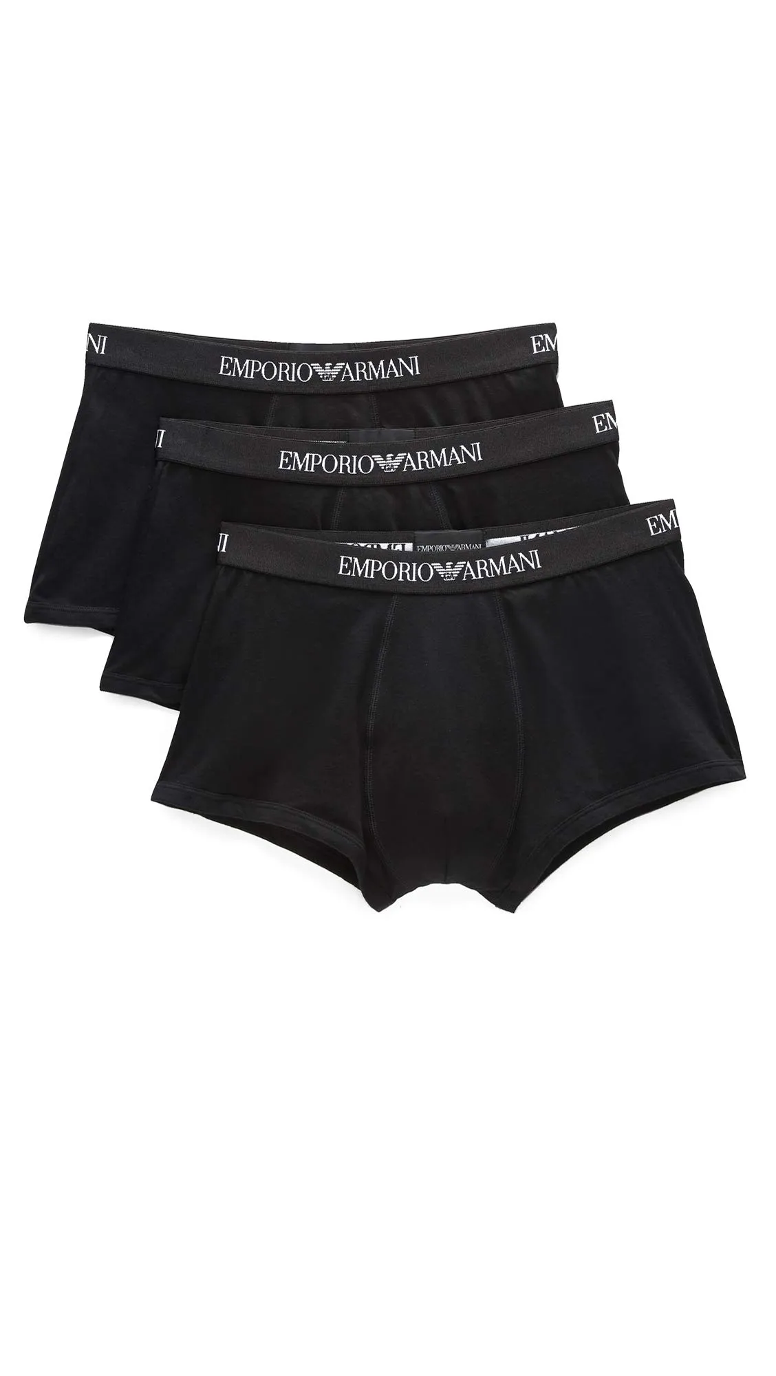 Emporio Armani 3-Pack Boxer Pure Cotton Nero