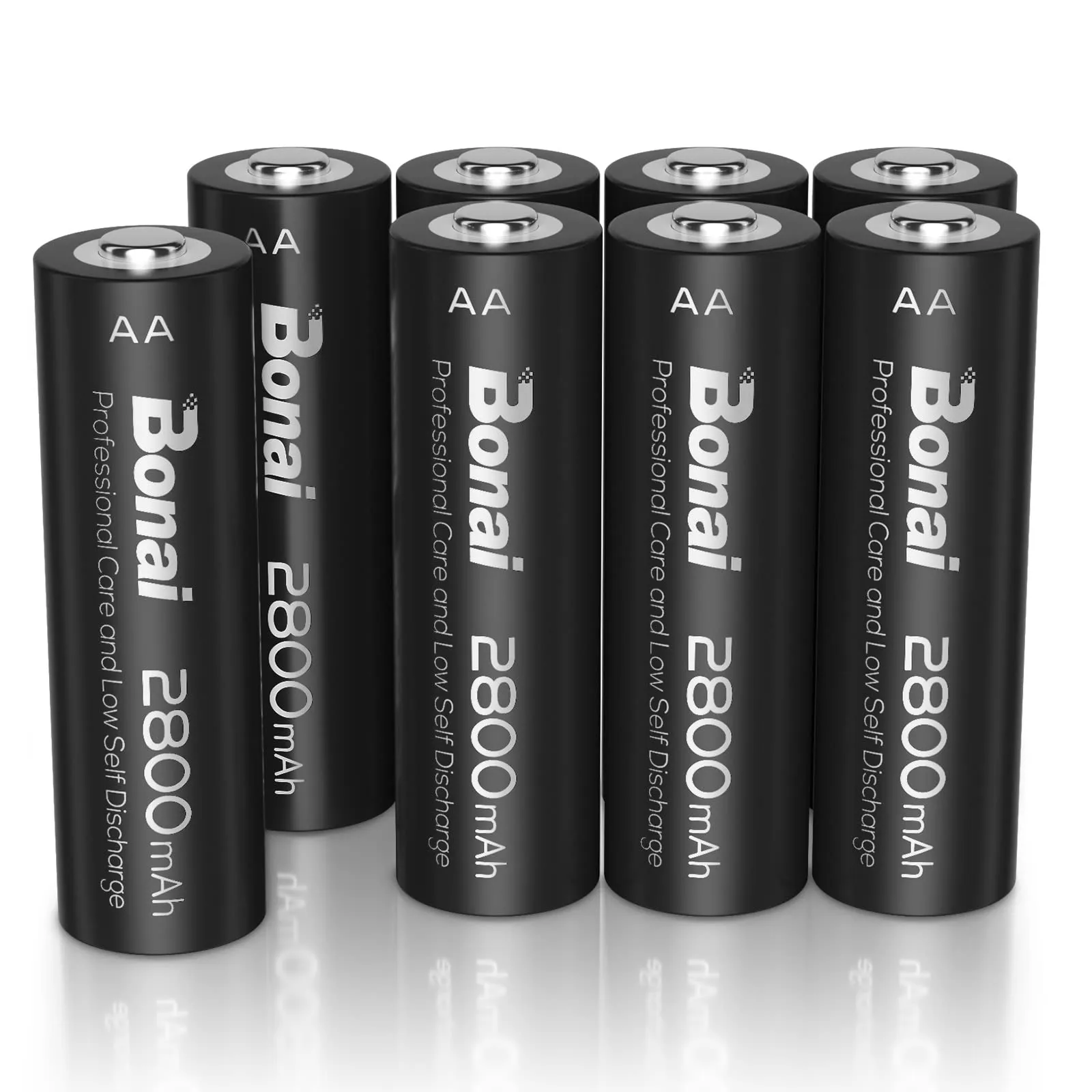 Batterie Ricaricabili AA Bonai 2800mAh