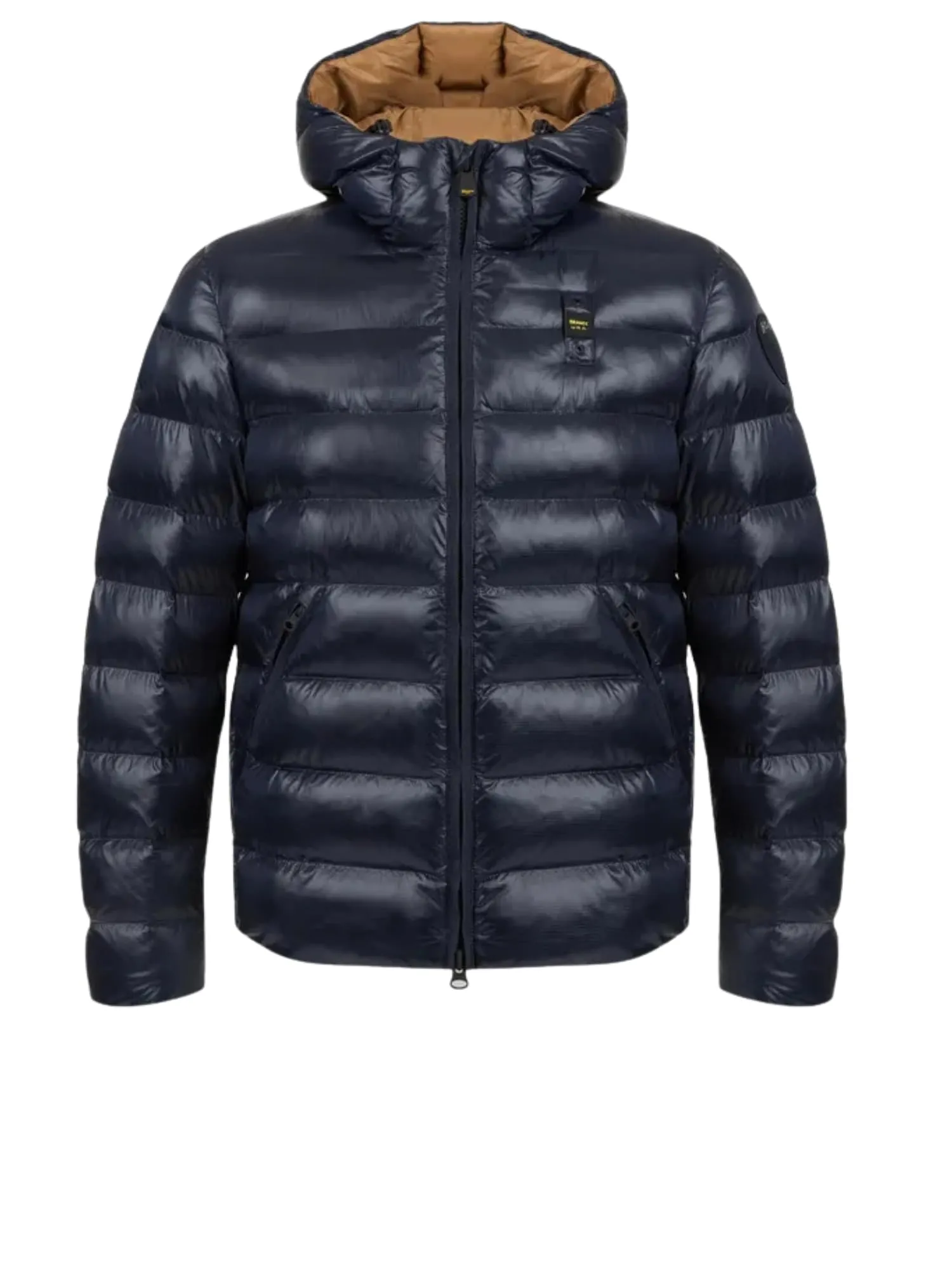 Blauer Giacca Corta Adams Piumino Uomo Misto Poliestere Blu