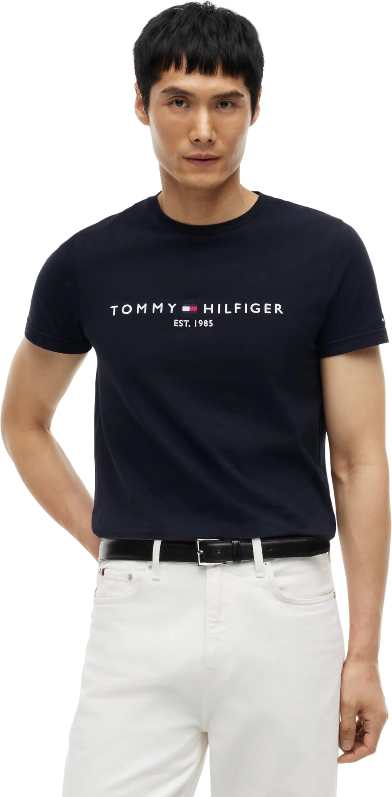 Tommy Hilfiger T-Shirt Uomo Core Tommy Logo Nera