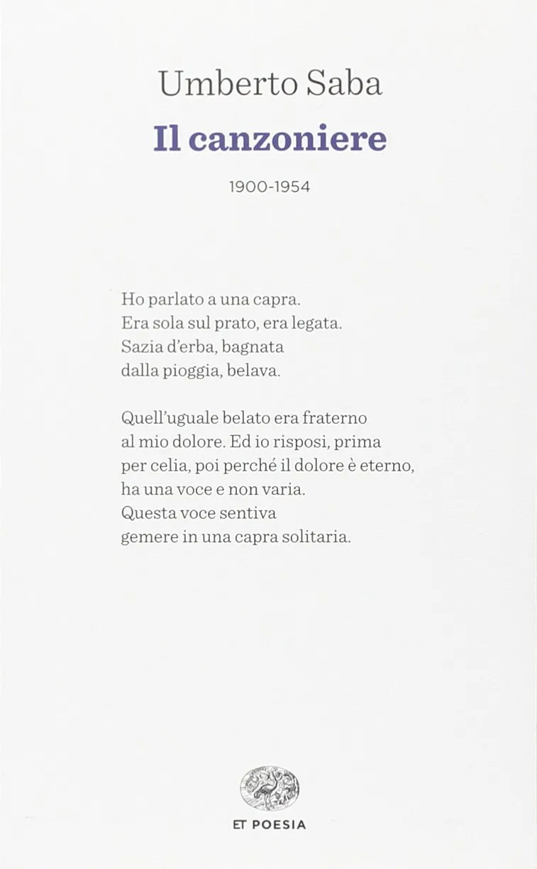 Il Canzoniere di Umberto Saba