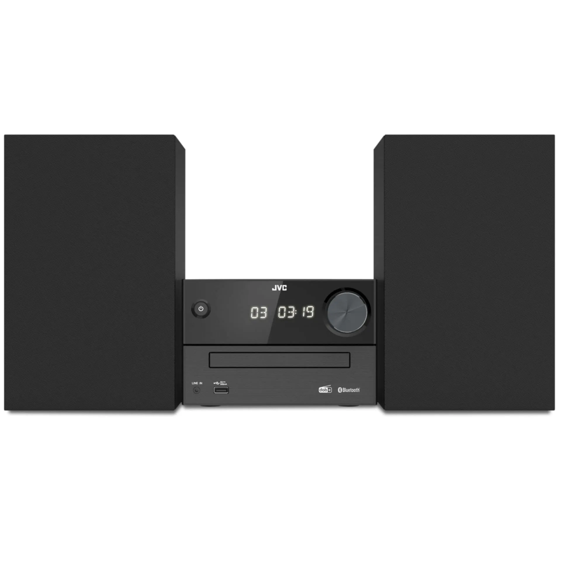 JVC UX-C25DAB - Sistema Micro HiFi con CD, USB, Bluetooth, DAB+, FM, Line-In e Telecomando IR, Nero