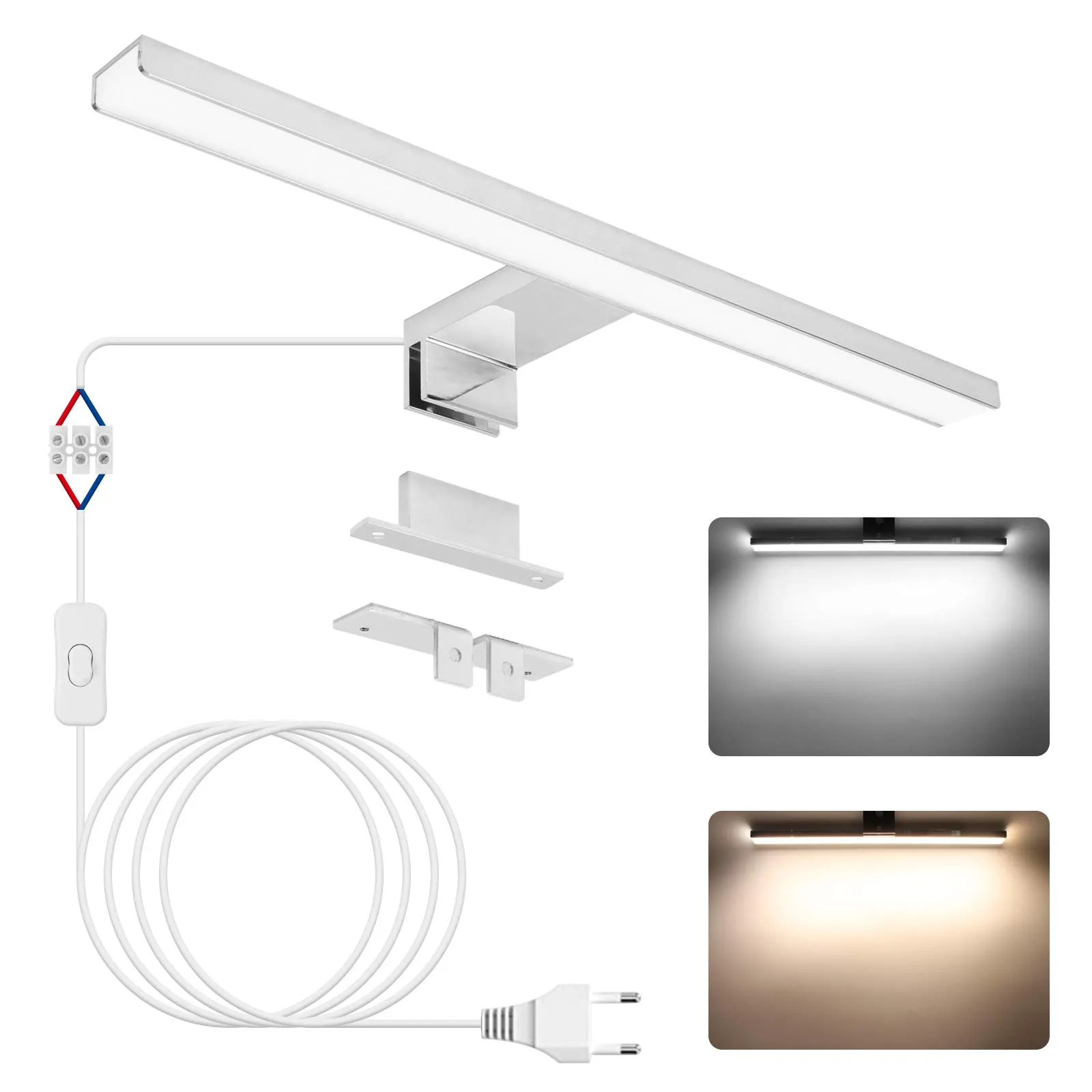 NIORSUN Lampada Specchio Bagno LED 12W 40cm