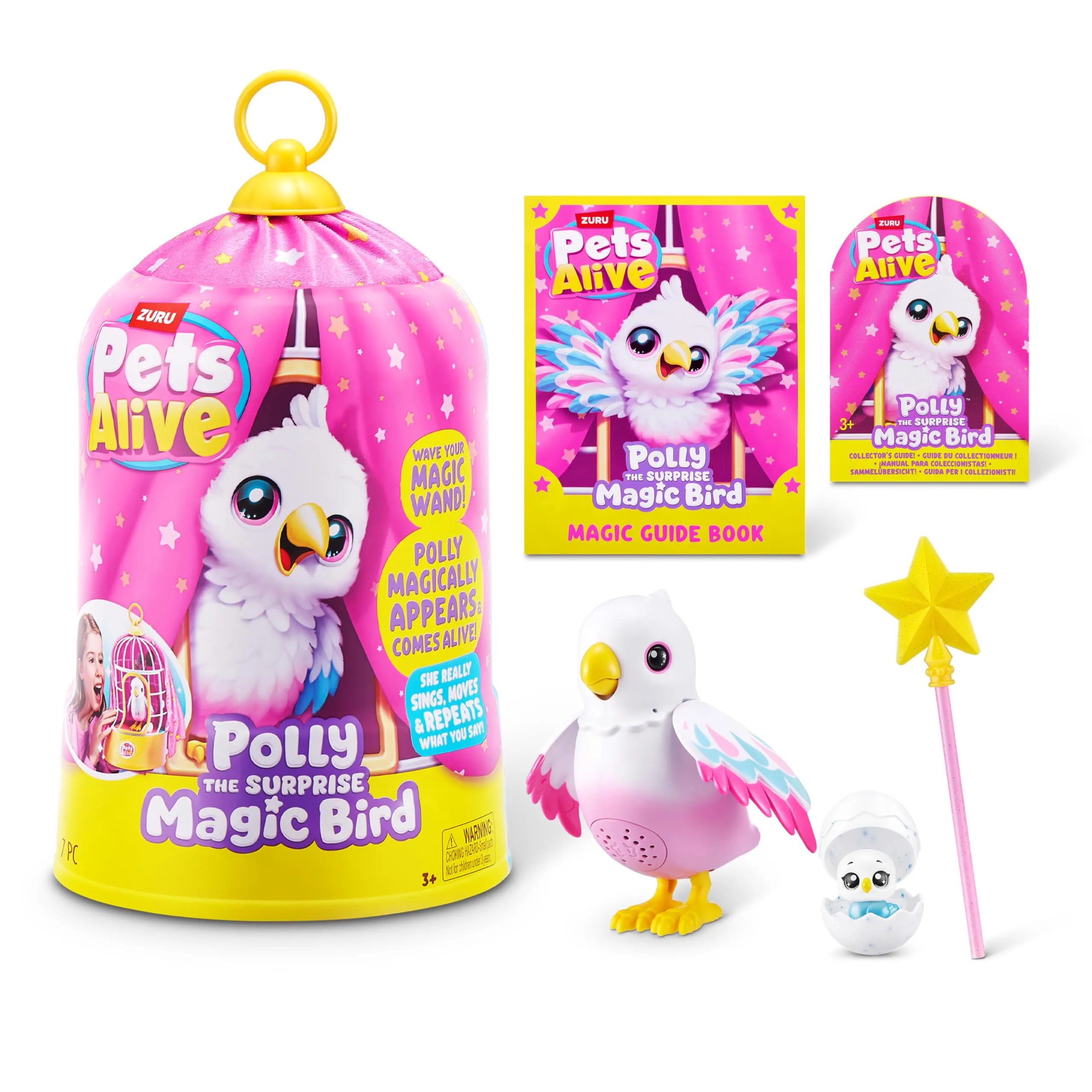 Pets Alive Polly the Magic Bird di ZURU, giocattolo robotizzato interattivo