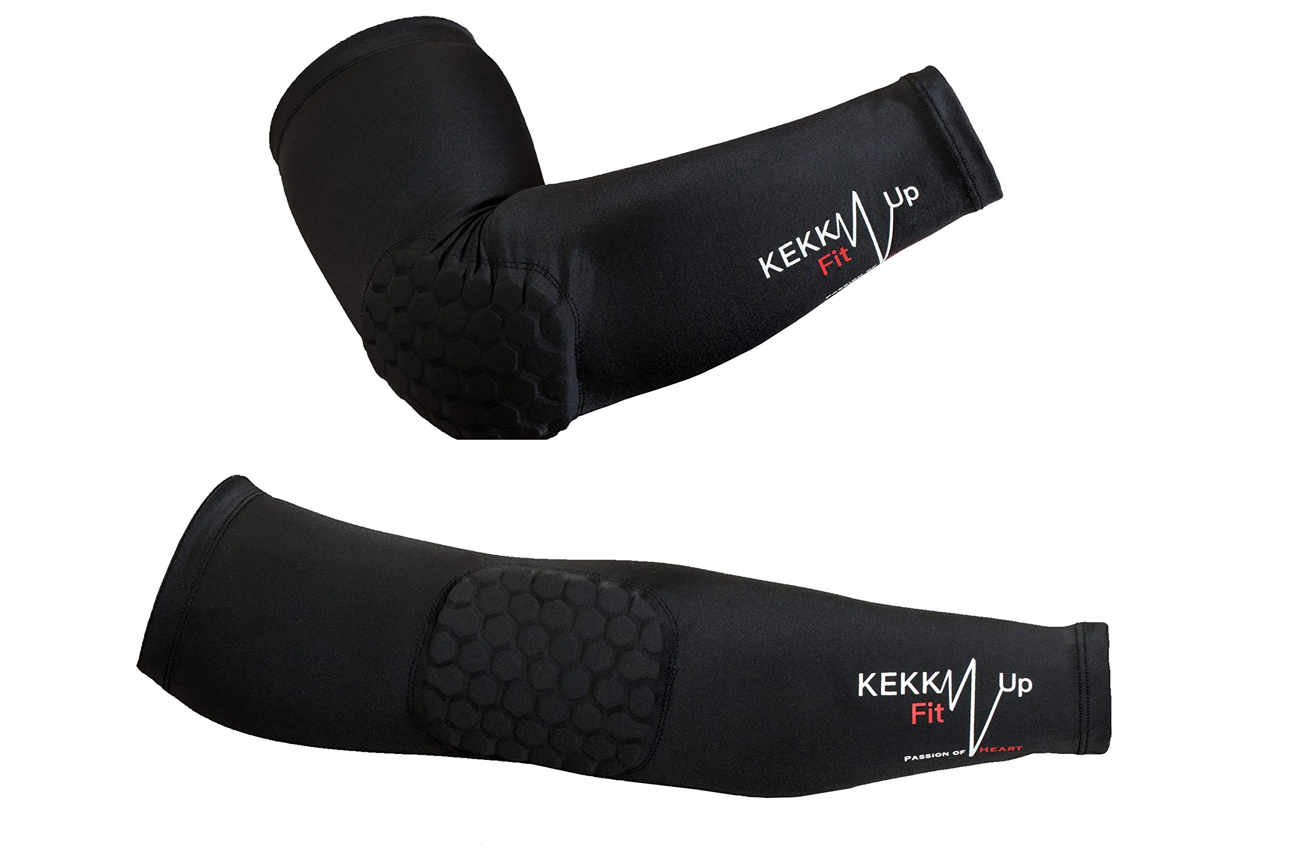 KEKKUPFIT Gomitiere Basket Compressione con Protezioni Sportive XL