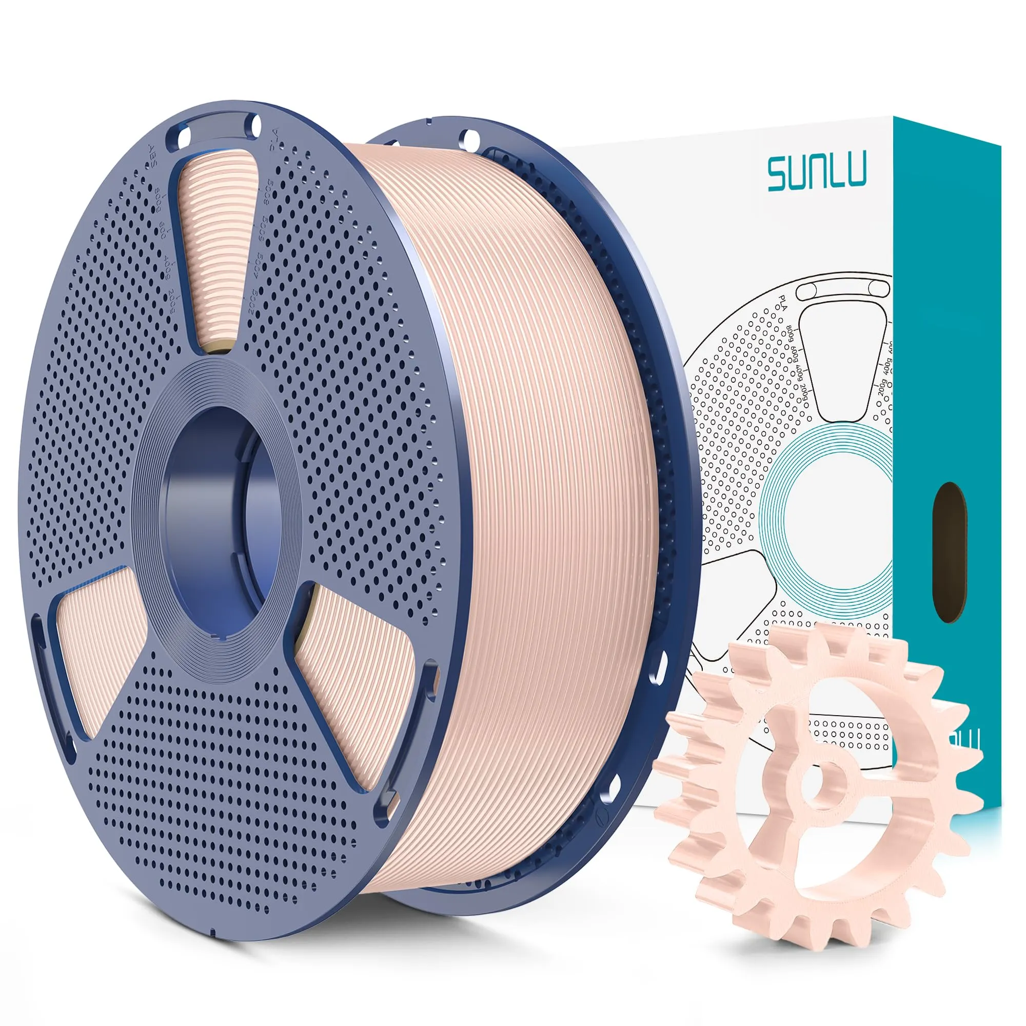 SUNLU PLA+ 2.0 Filamento per Stampante 3D - Pelle