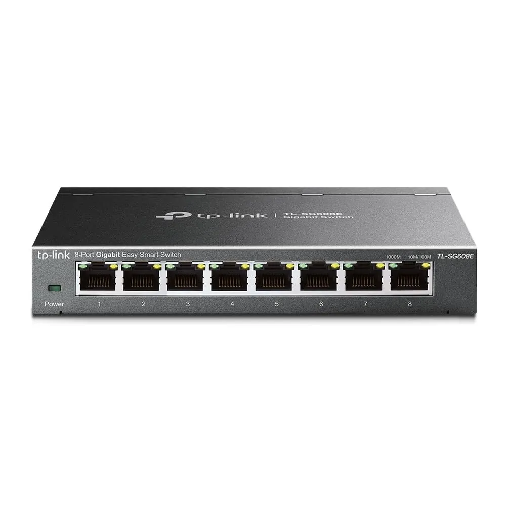 TP-Link TL-SG608E Switch Gigabit Easy Smart Managed a 8 Porte
