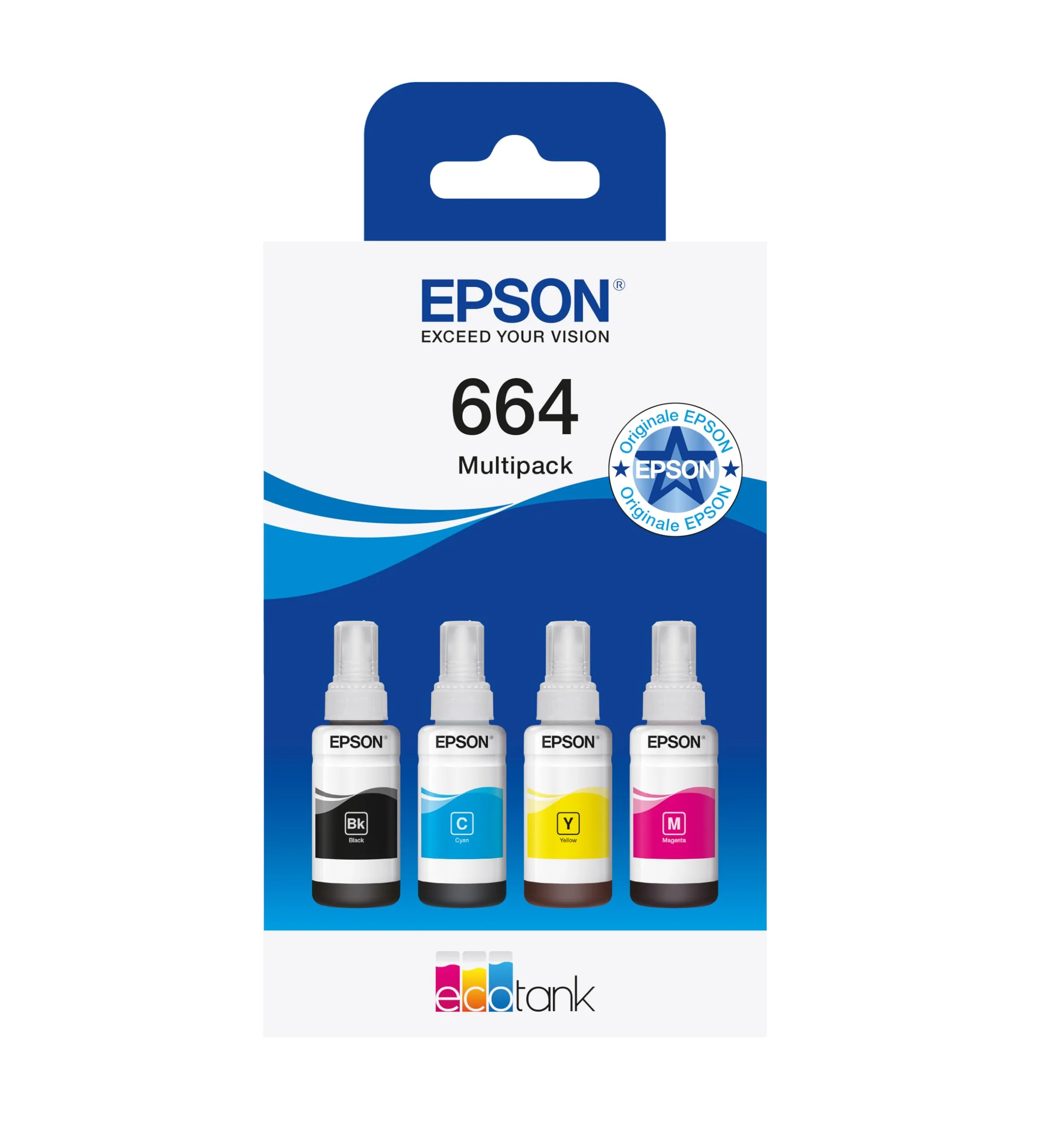 Epson 664 CMJN Bottiglia EcoTank Multipack Inchiostri Originali