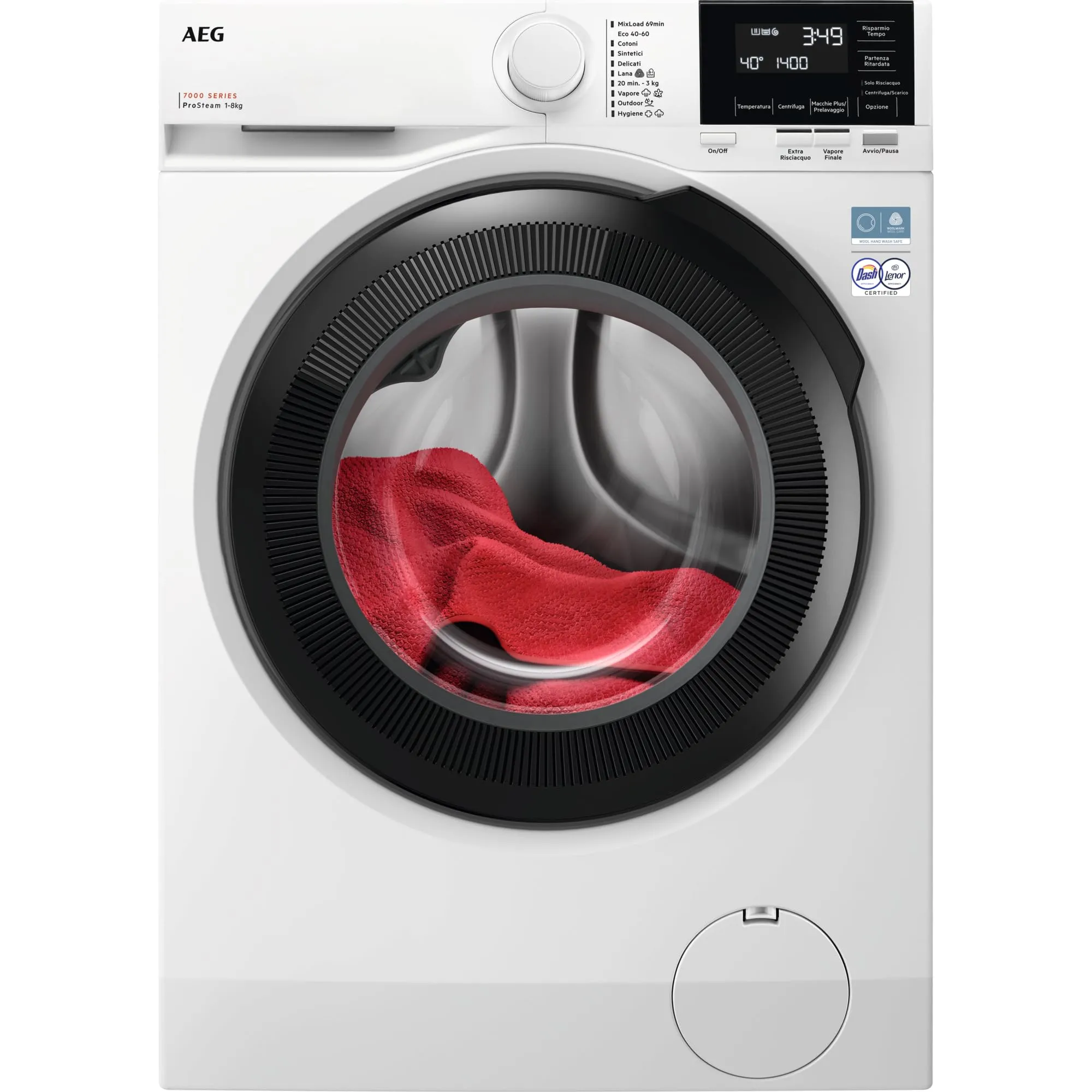 AEG Lavatrice LR7FG84B4 Serie 7000 ProSteam