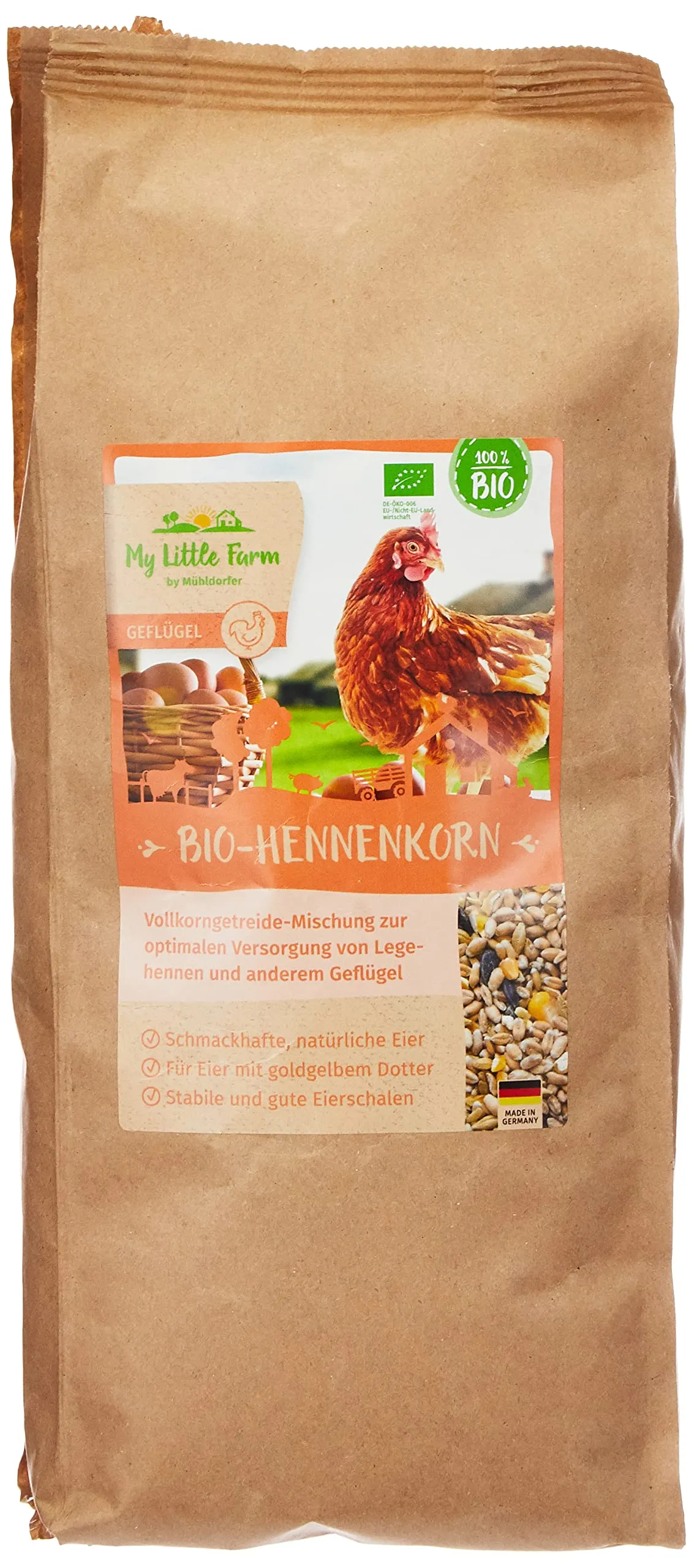 My Little Farm - Cibo Biologico per Galline, 2 kg