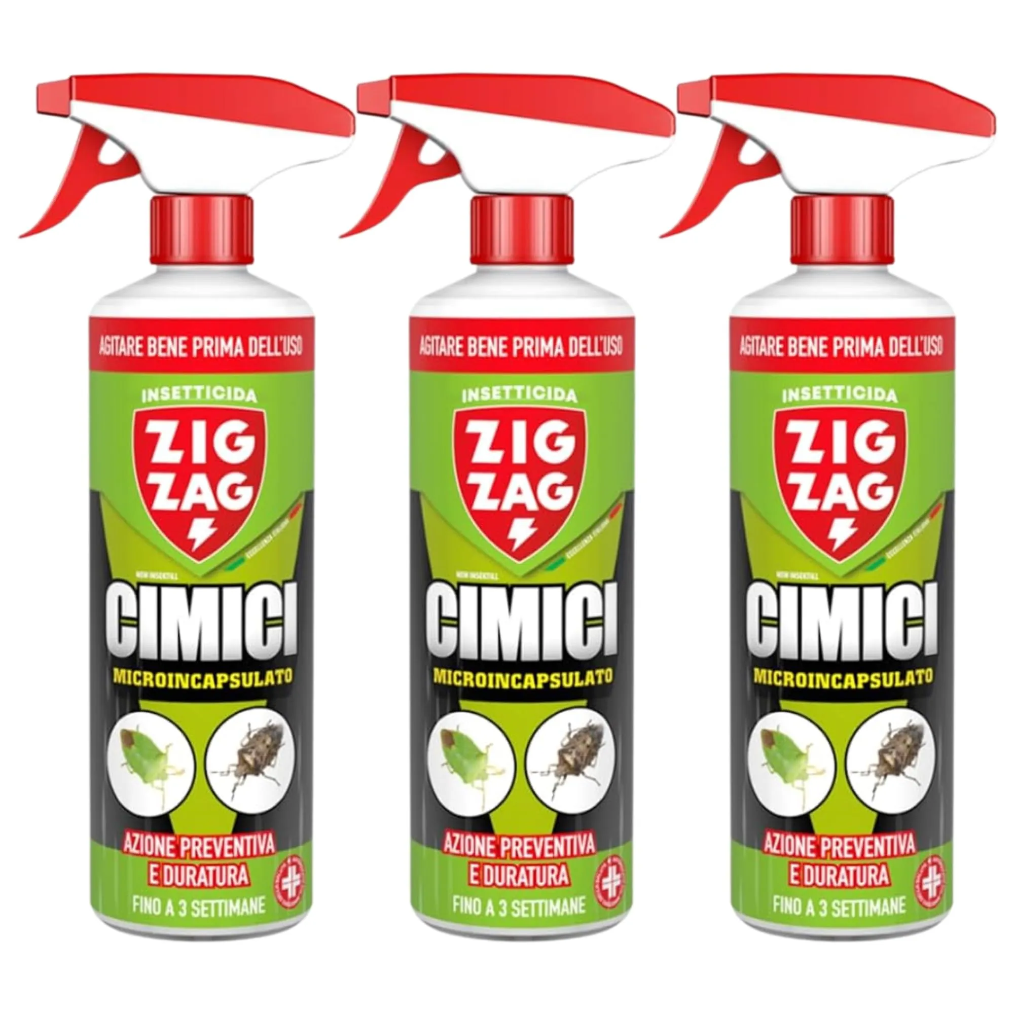 Zig Zag Cimici - Insetticida Microincapsulato a Lento Rilascio (3 x 500ml)