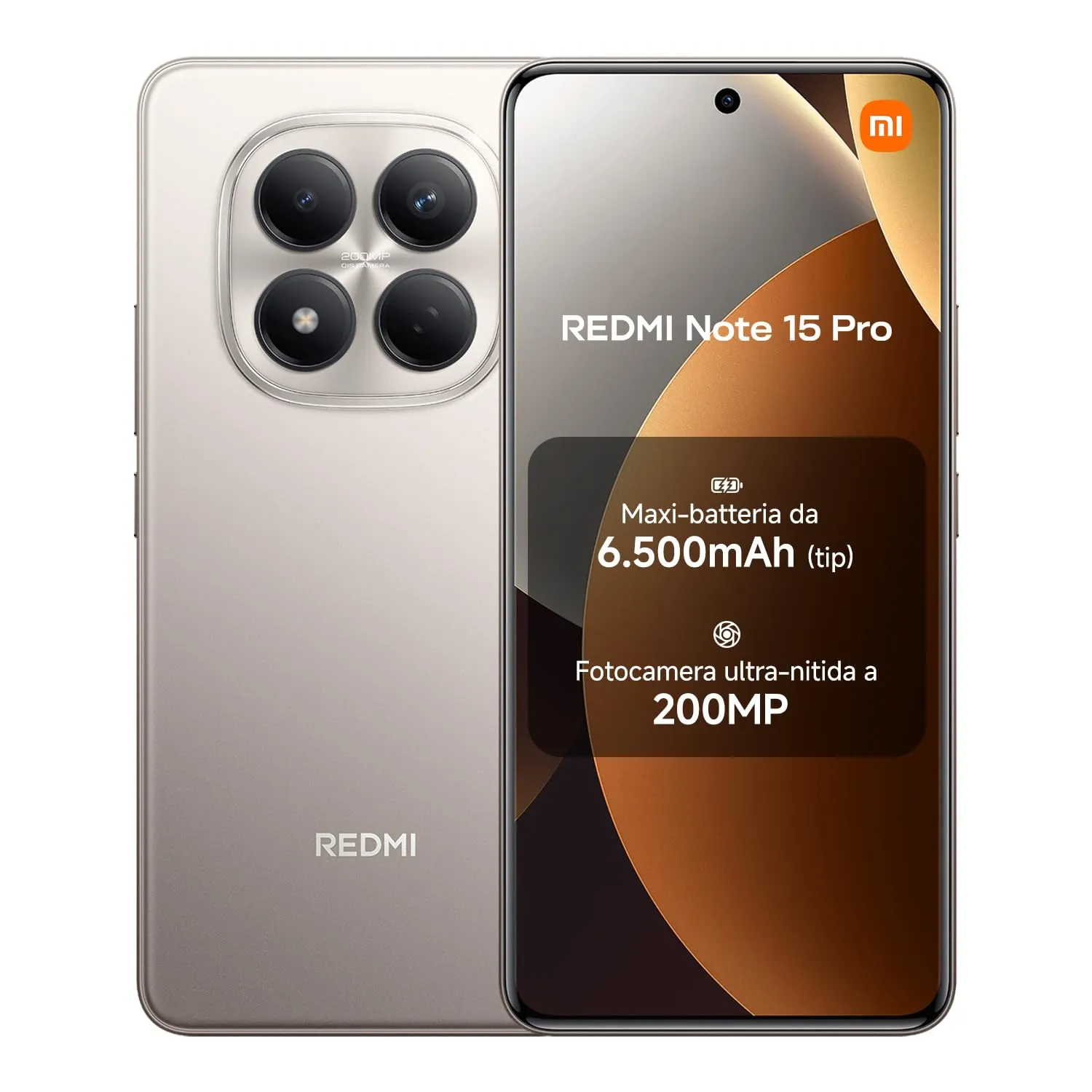 Xiaomi Redmi Note 15 Pro 5G, 12GB RAM, 512GB Storage, Titanio