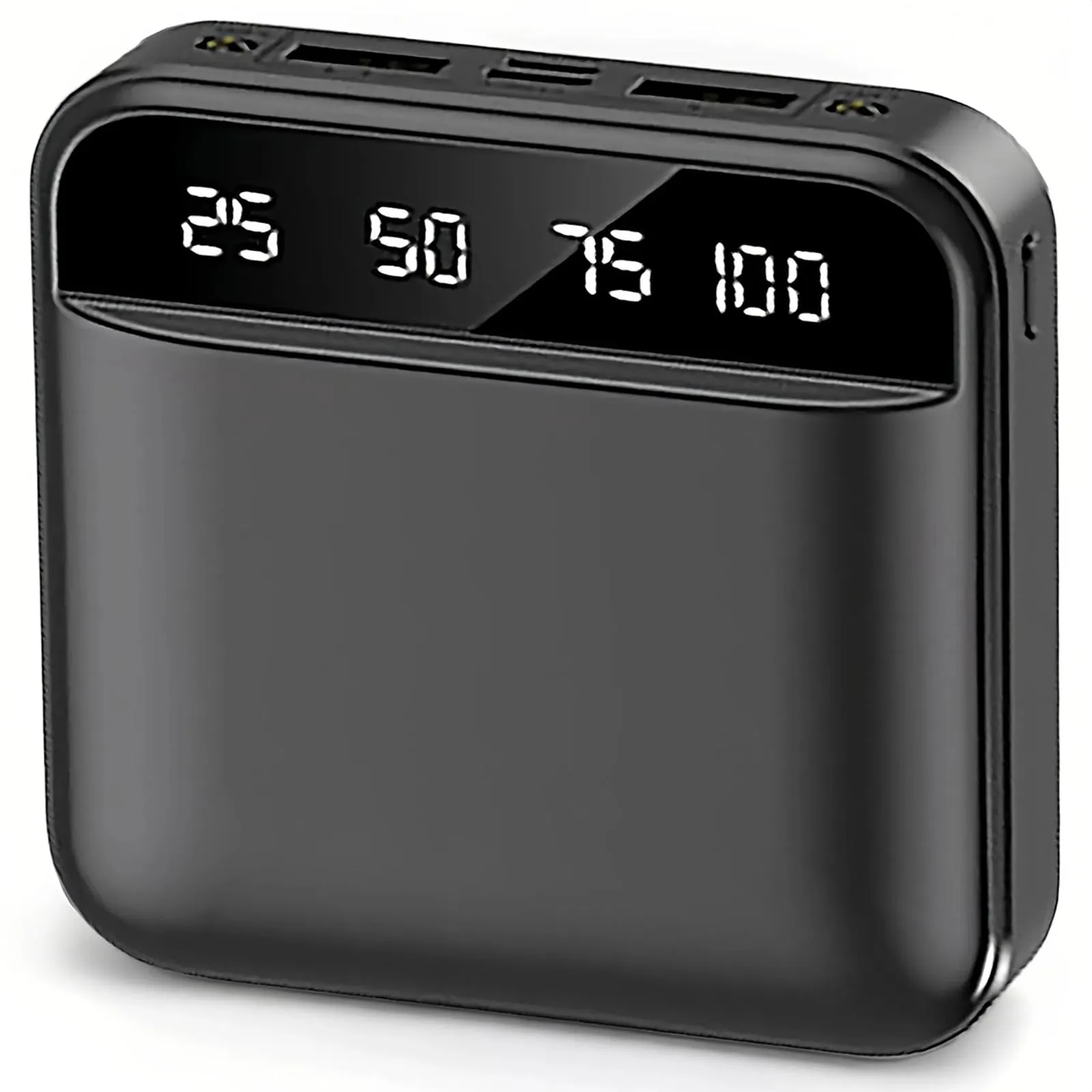 Power Bank 10000mAh Ultra Sottile con Display LCD e Torcia LED