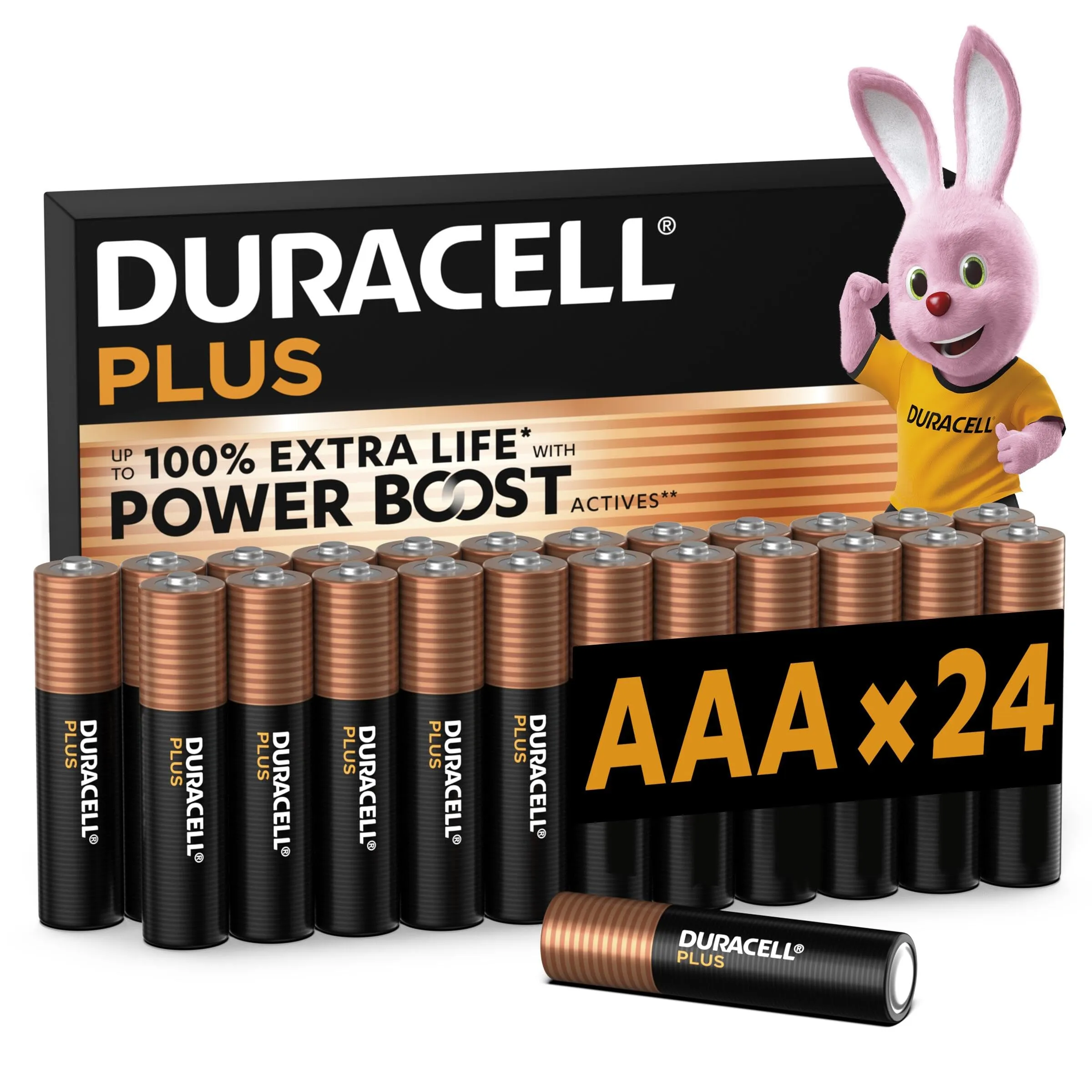 Duracell Plus AAA - Confezione da 24 Batterie Alcaline