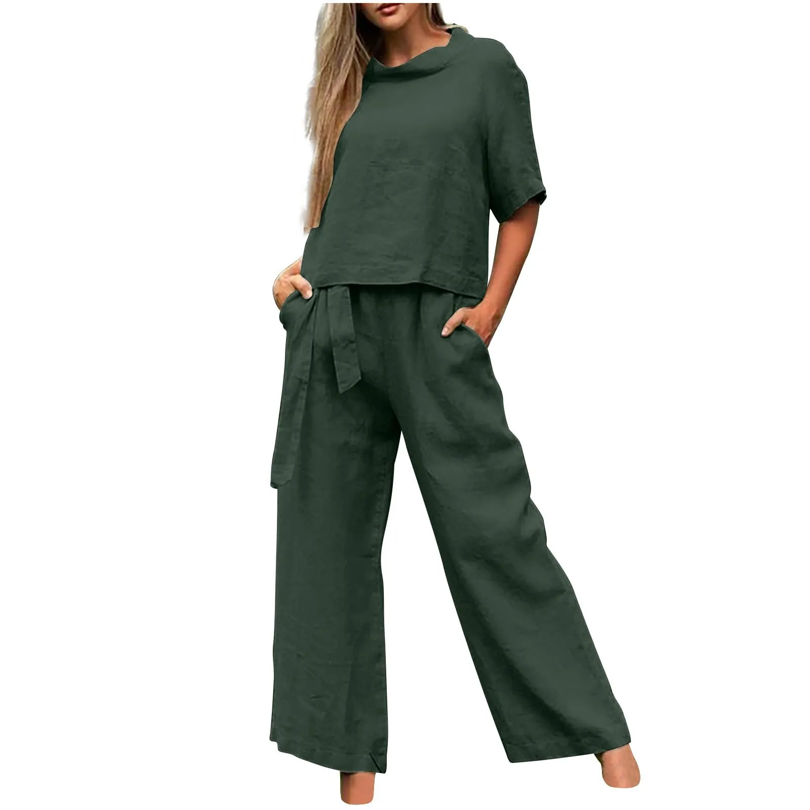 Set Tuta Donna Estiva in Lino e Cotone - Comfort e Stile Made in Italy