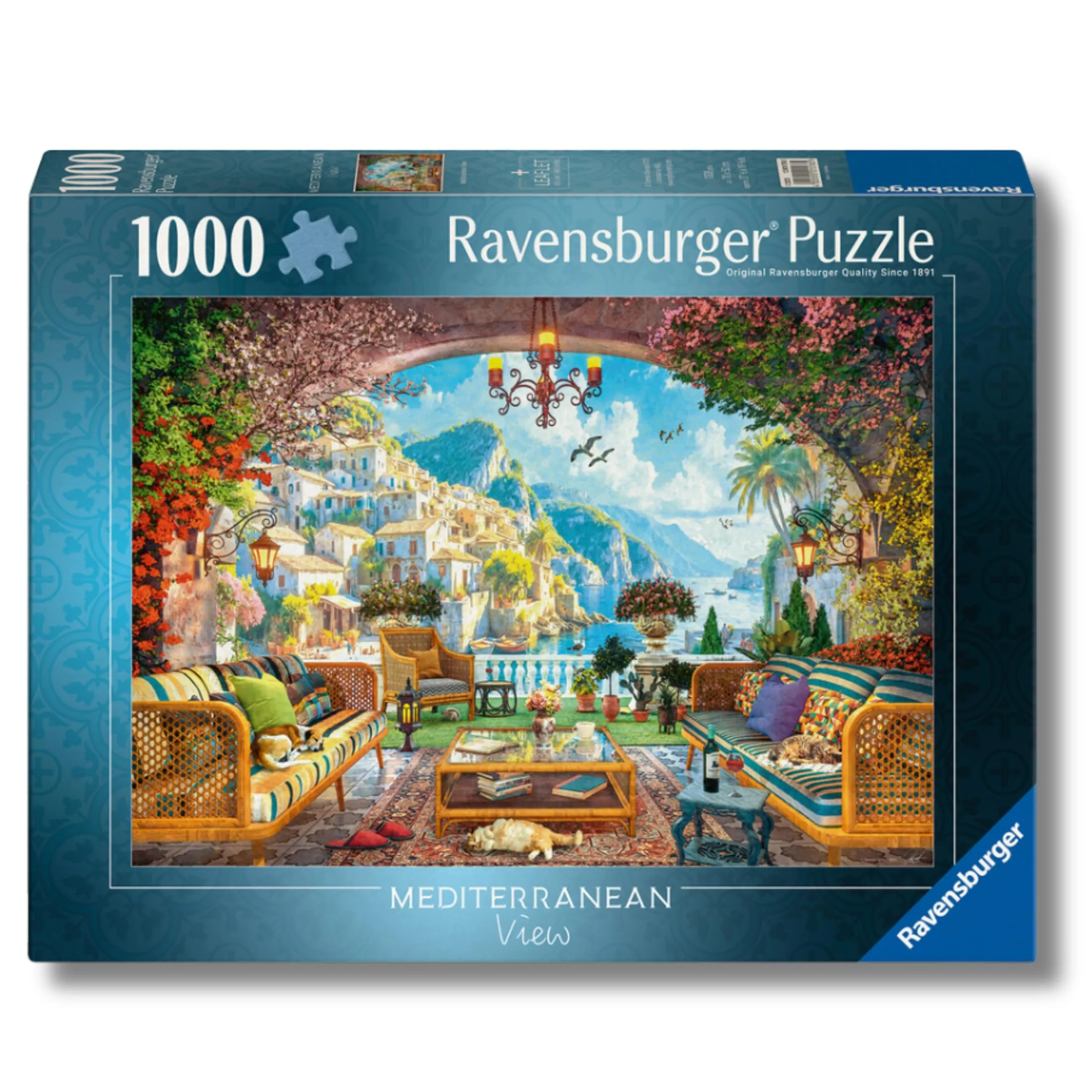 Ravensburger - Puzzle 1000 Pezzi Vista Mediterranea