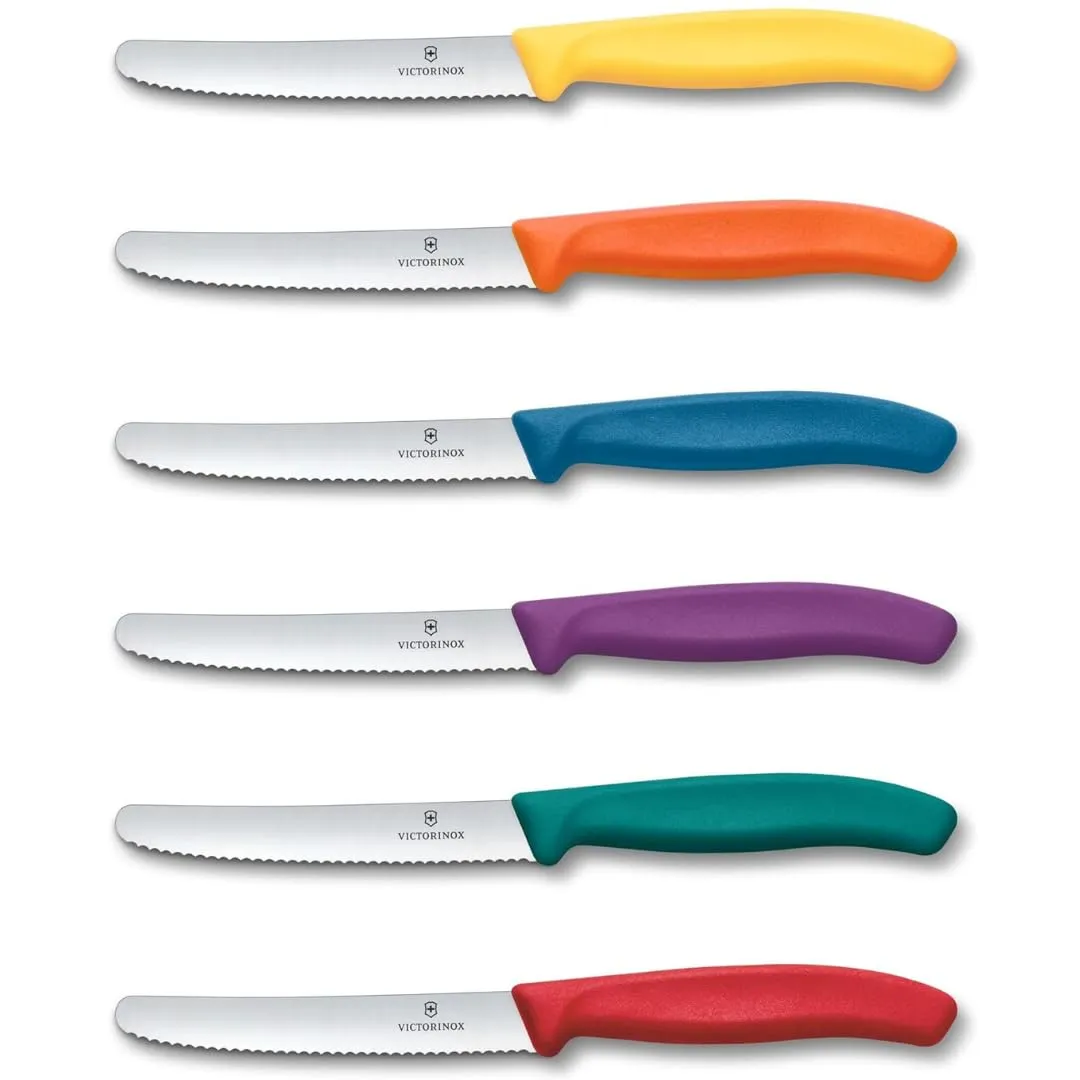 Victorinox Swiss Classic Set 6 Coltelli da Tavola Seghettati Multicolore