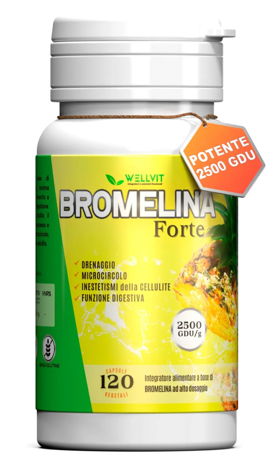 Bromelina Forte Drenante - WELLVIT
