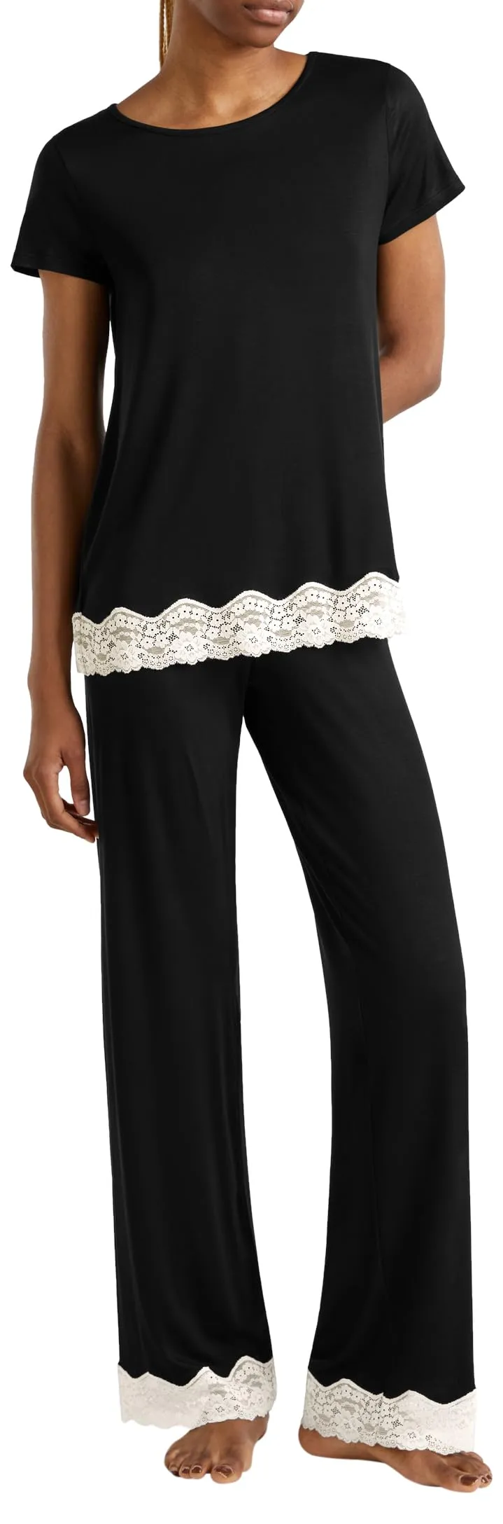 United Colors of Benetton T-Shirt Pigiama Donna Nera