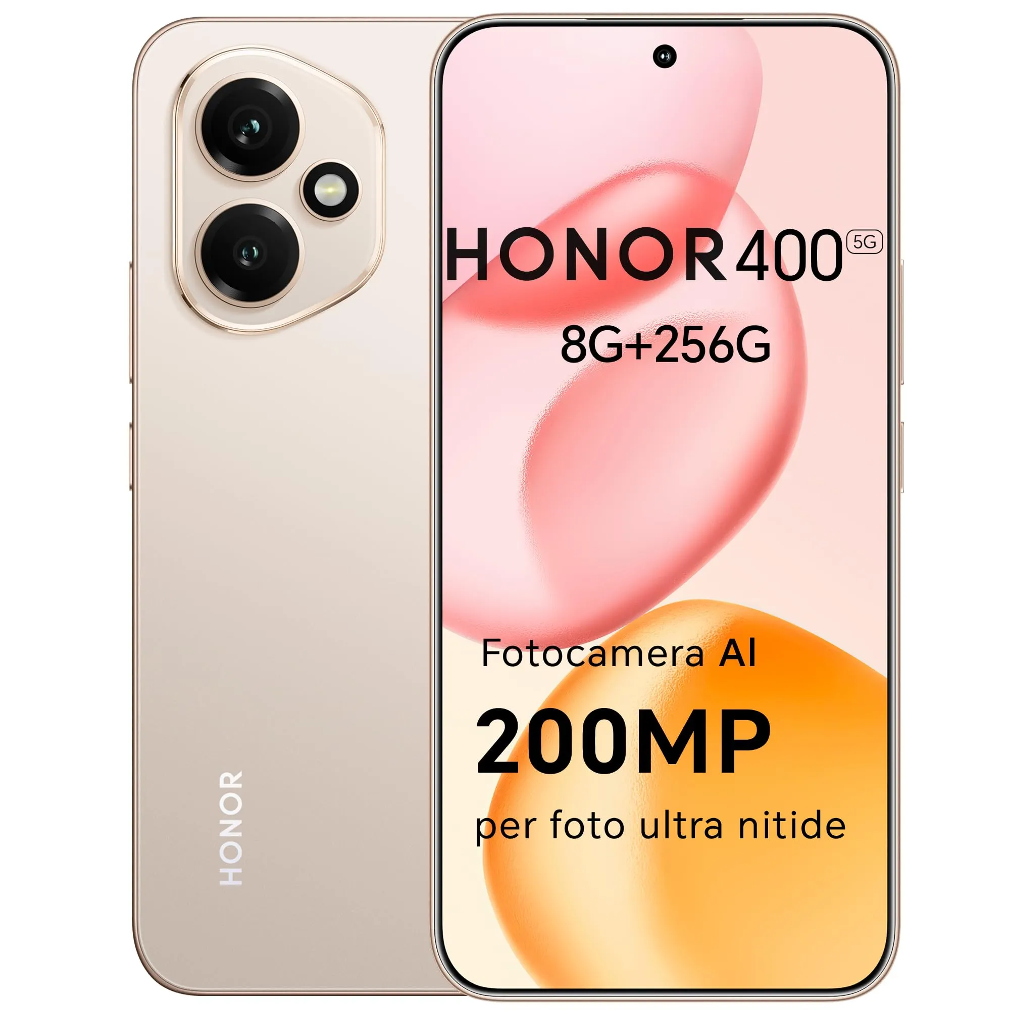 HONOR 400 Smartphone 5G Dual SIM NFC, 8GB/256GB, Desert Gold