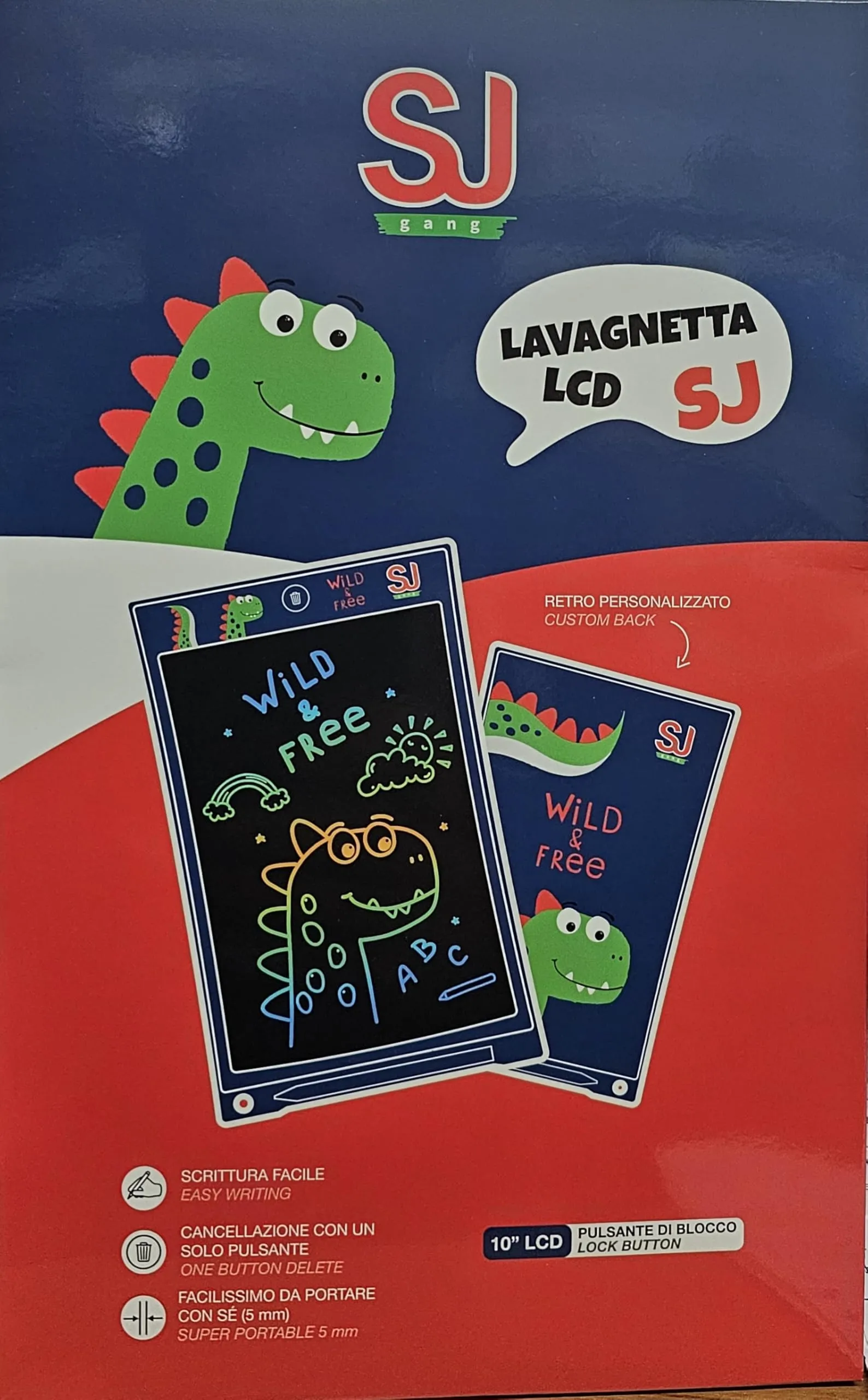 Lavagnetta LCD SEVEN SJ GANG Dinosauro 10 pollici