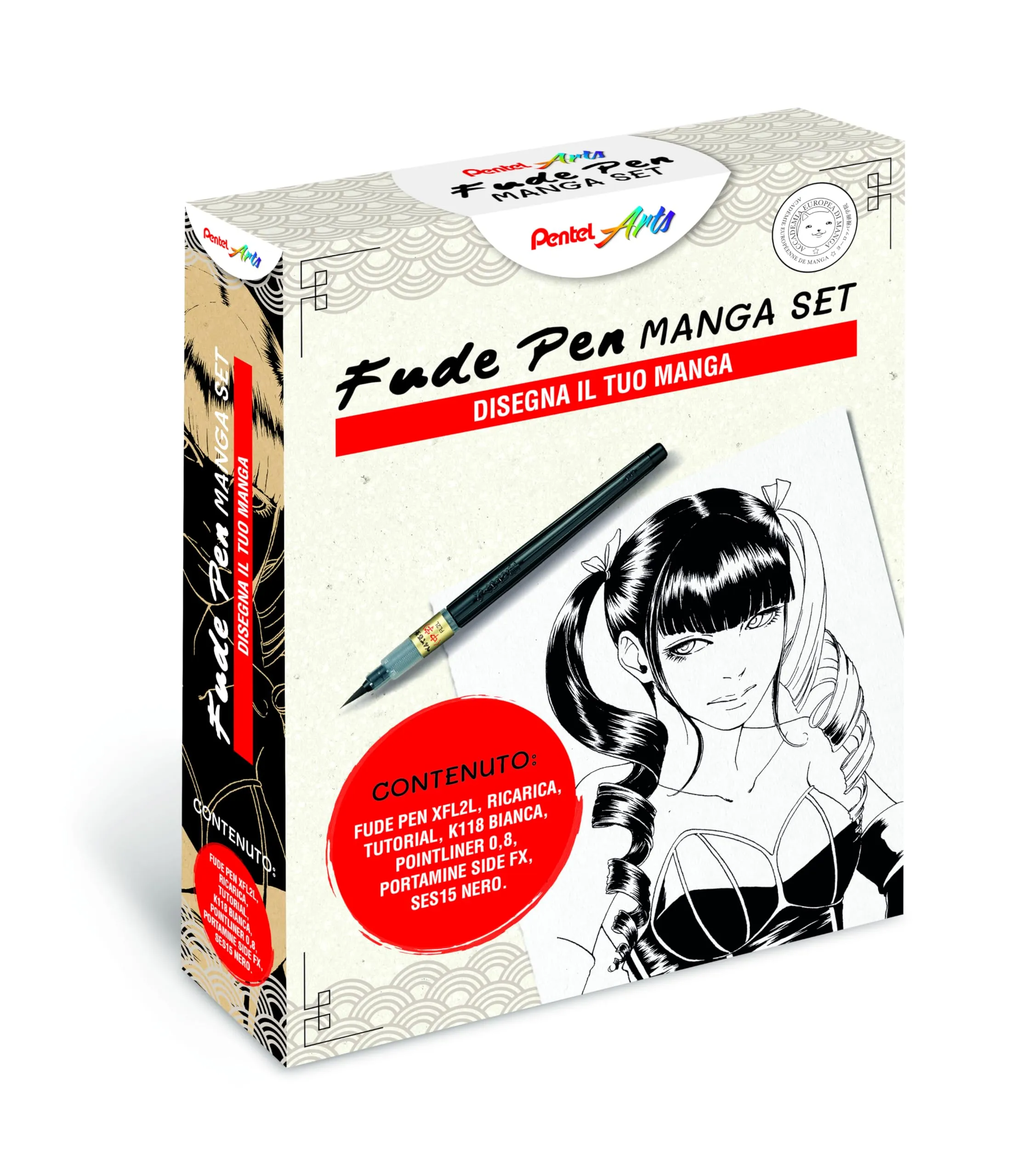 Pentel Fude Pen Manga Set - Il Kit Definitivo per Aspiranti Mangaka